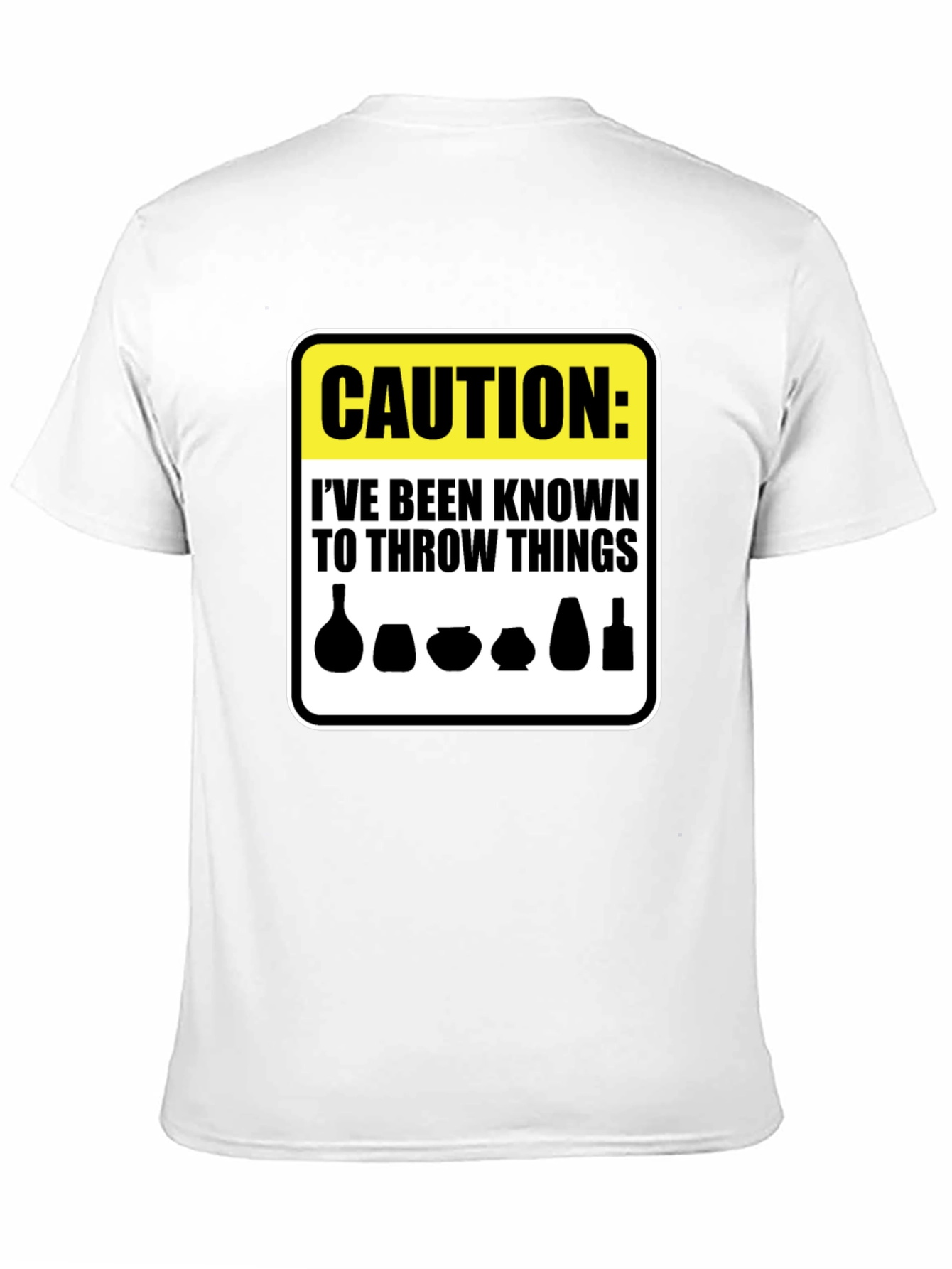 Caution Throw Things T-Shirt - Funny Pottery Gift