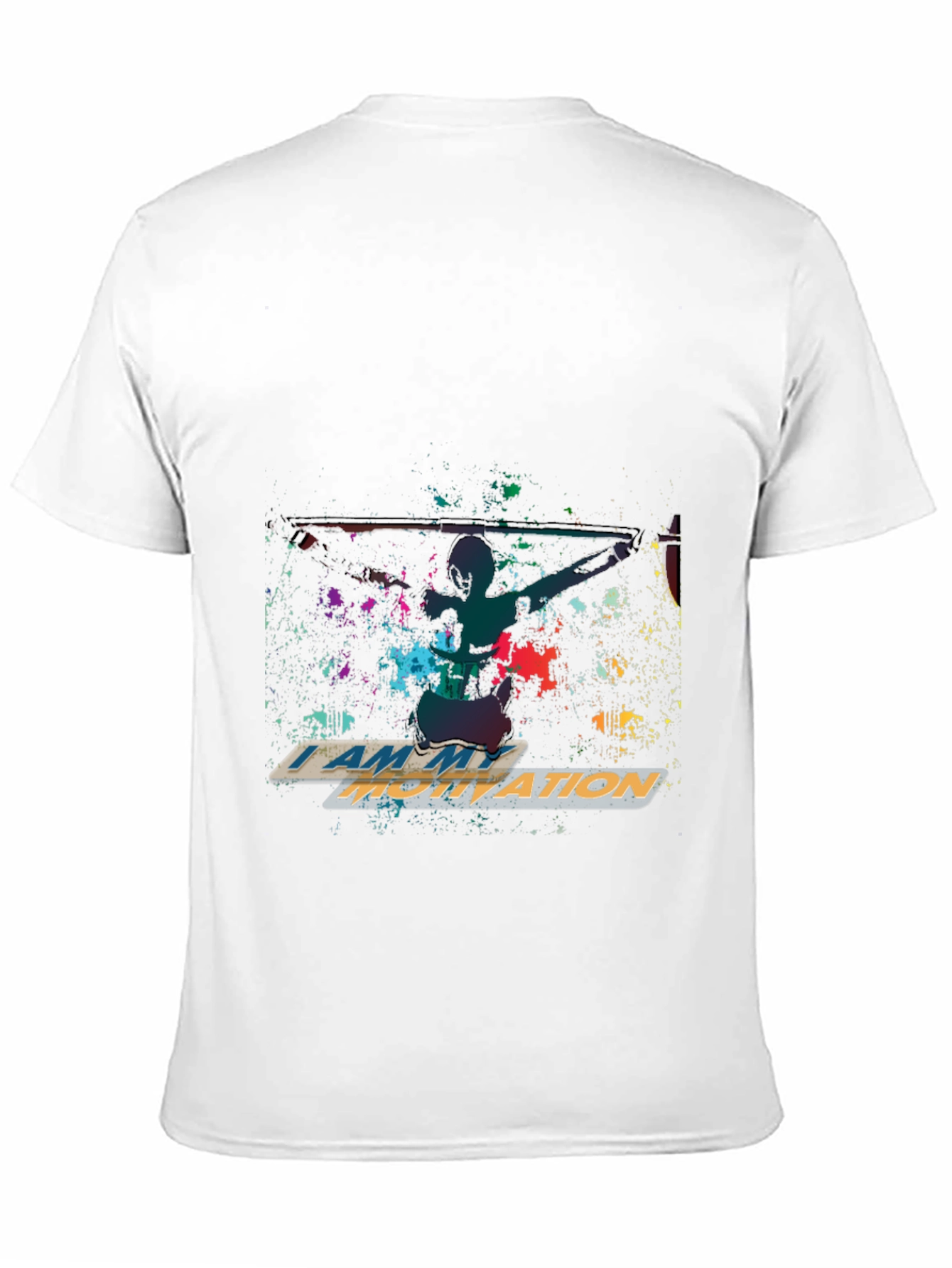 Motivational Graphic Print Crew Neck T-Shirt