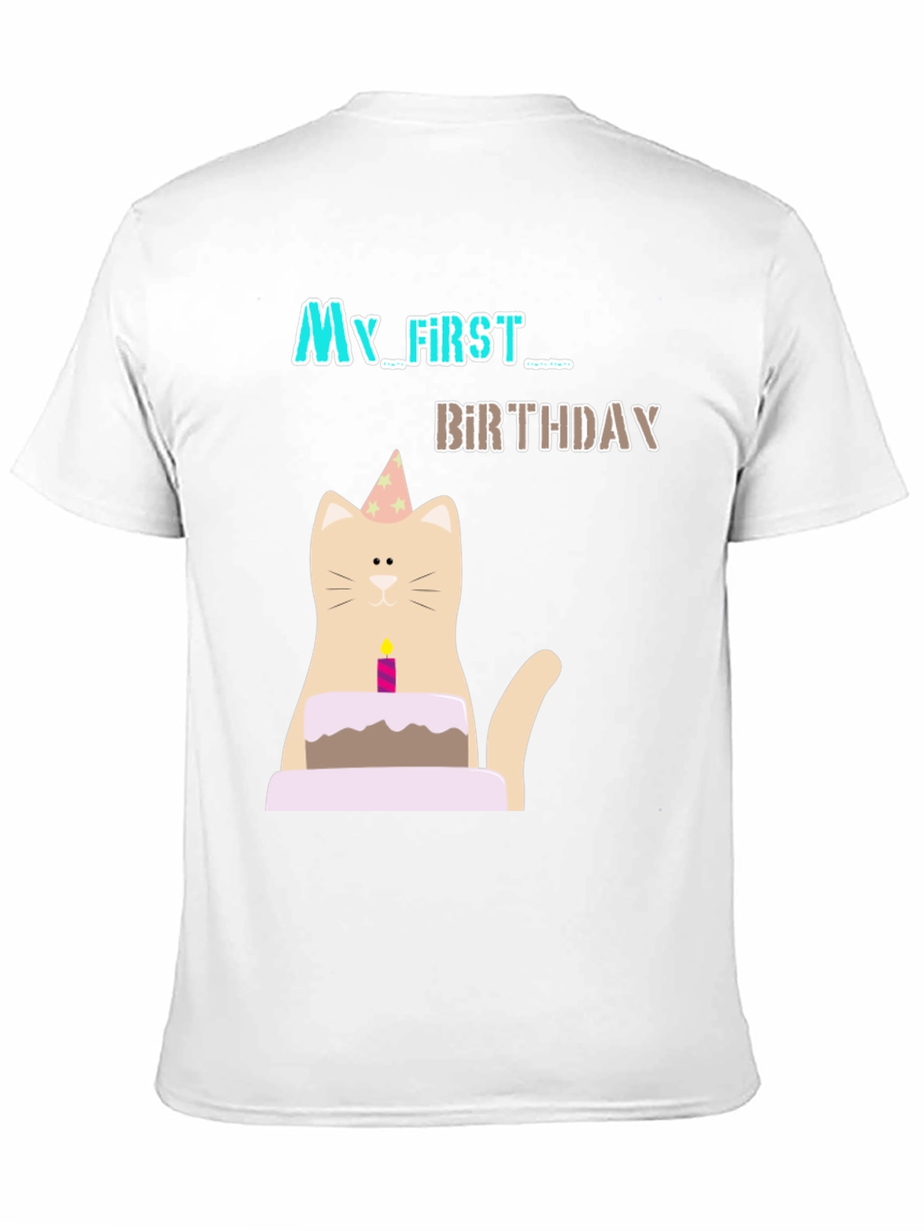 My First Birthday Cat Graphic T-Shirt