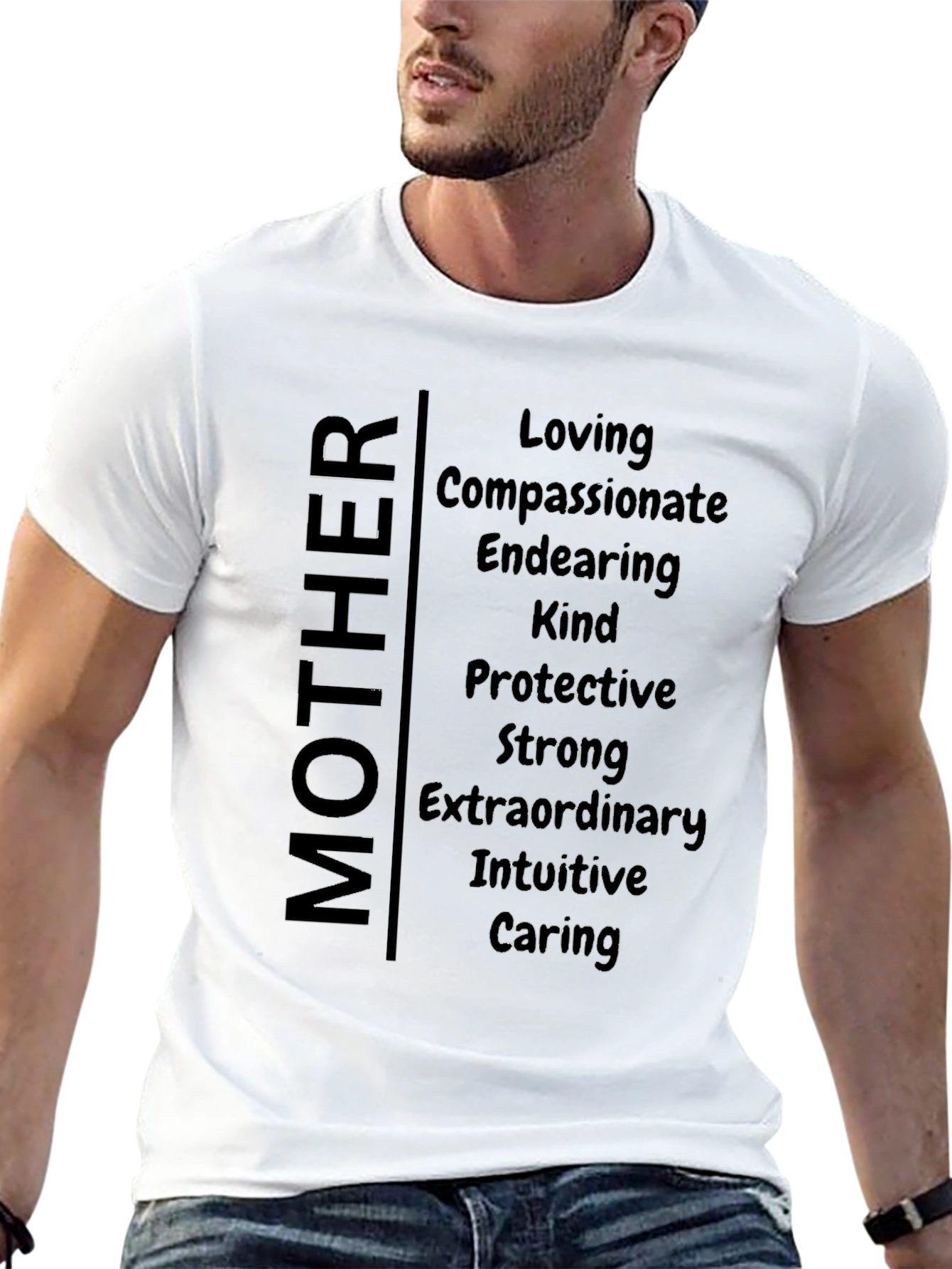 Mother Traits T-Shirt - Loving Kind Caring