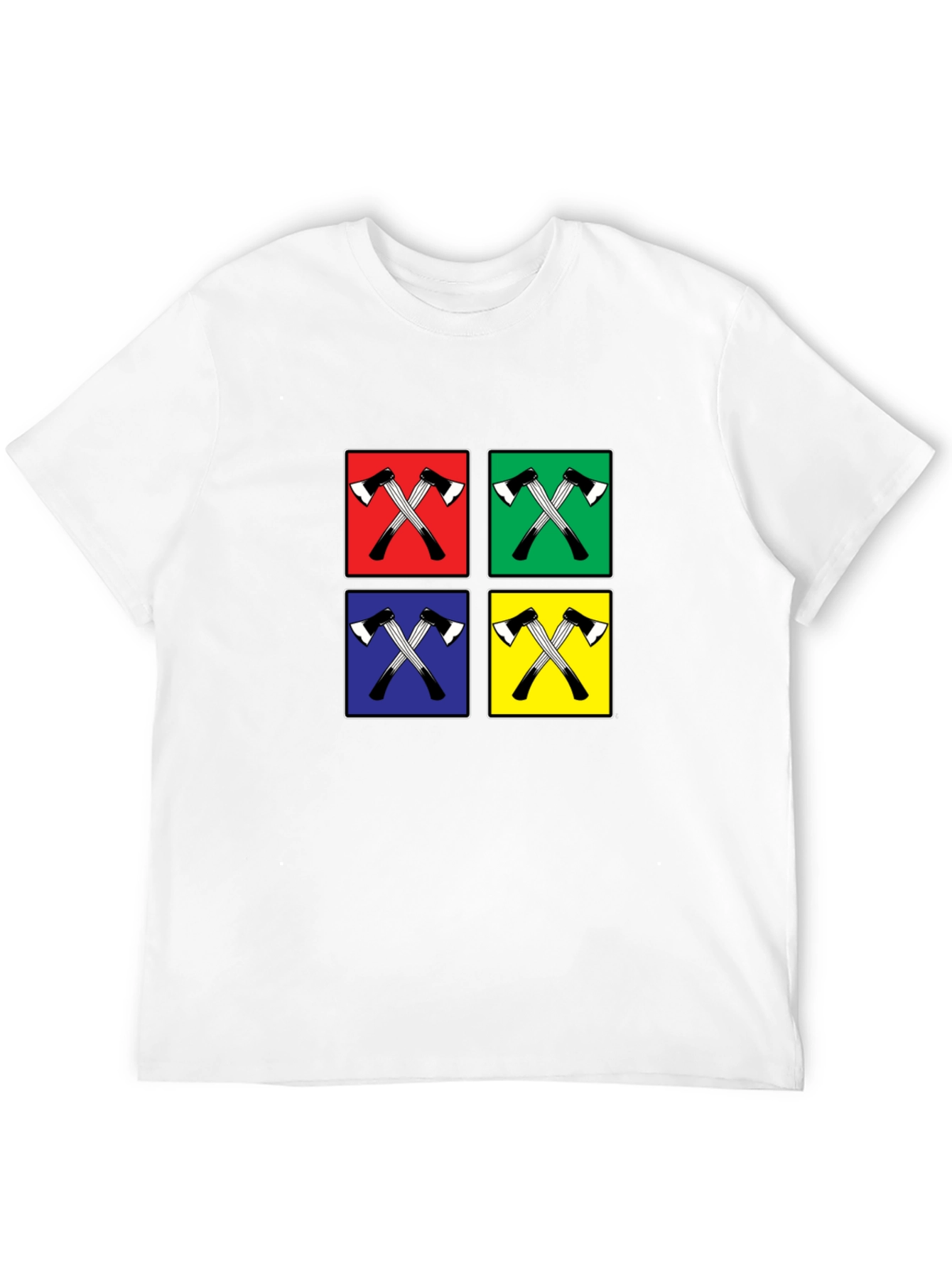 Axe Icon Pop Art Black Tee