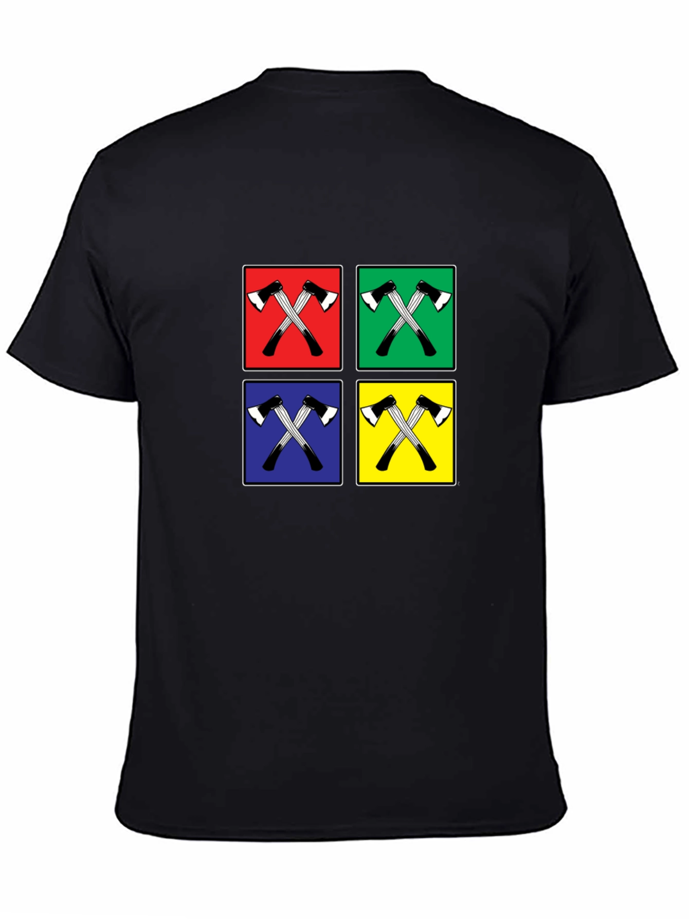 Axe Icon Pop Art Black Tee