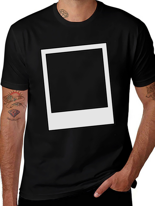 Retro Instant Photo Frame Black Tee