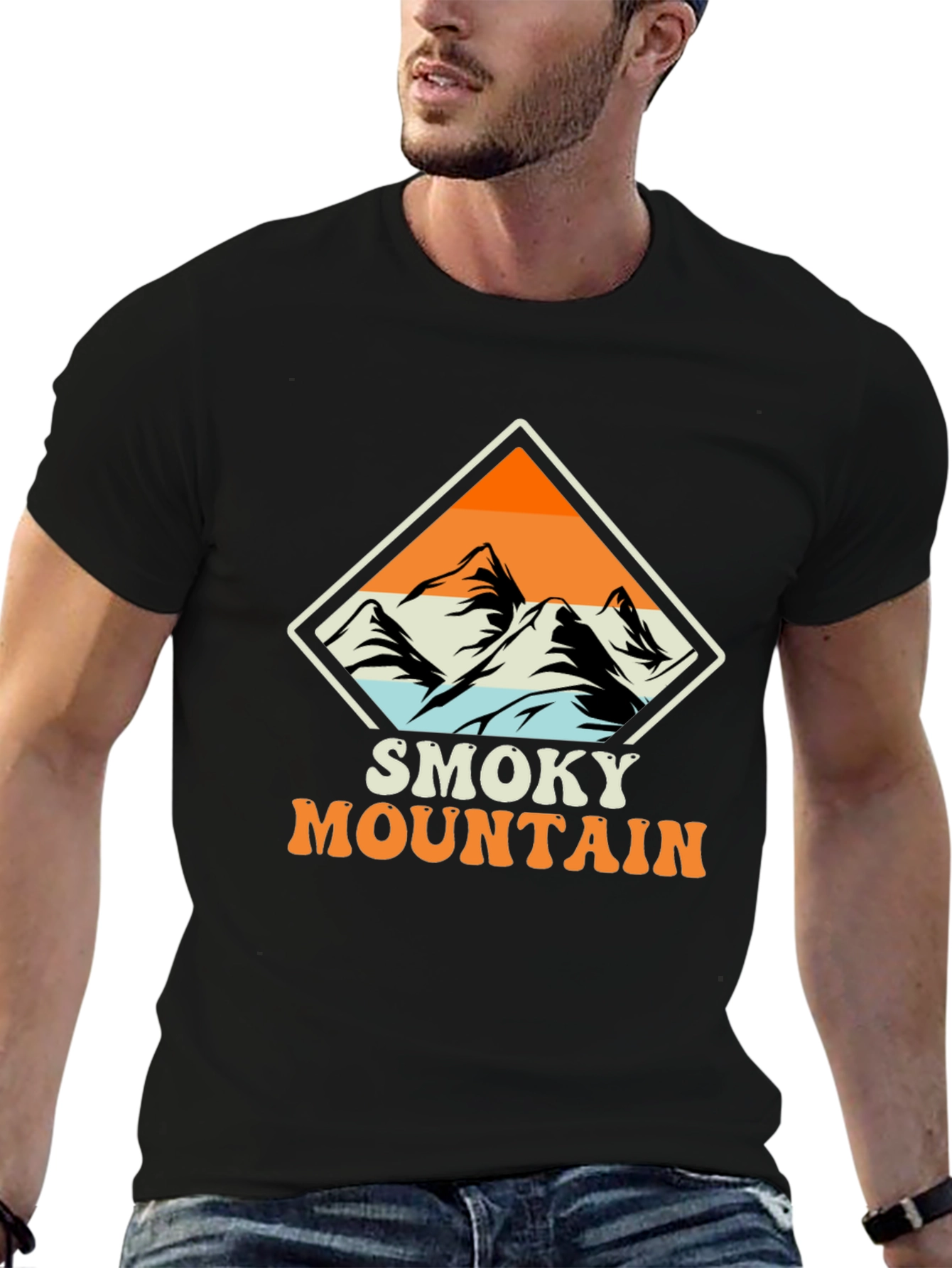 Smoky Mountain Graphic Tee - Black