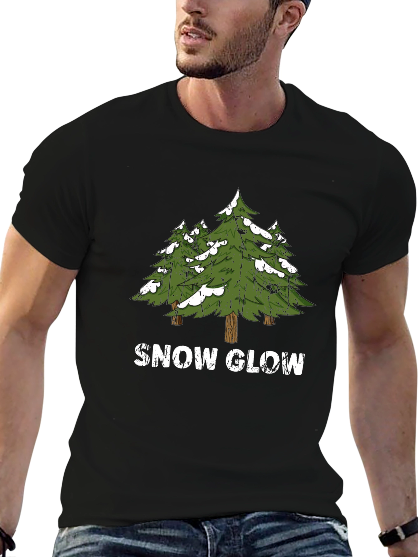 Snow Glow Trees Graphic Tee