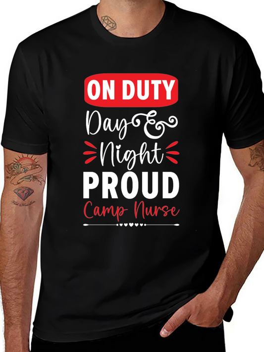 On Duty Camp Nurse Graphic T-Shirt