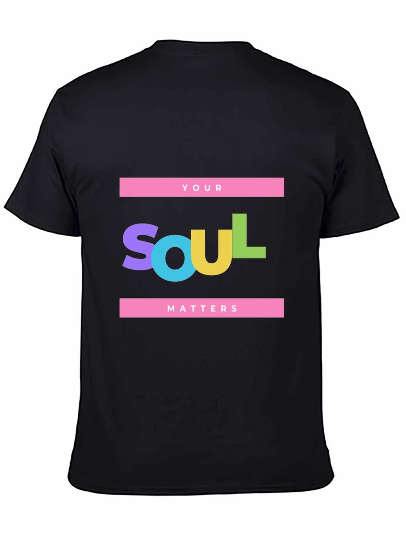 Your Soul Matters Black Graphic Tee