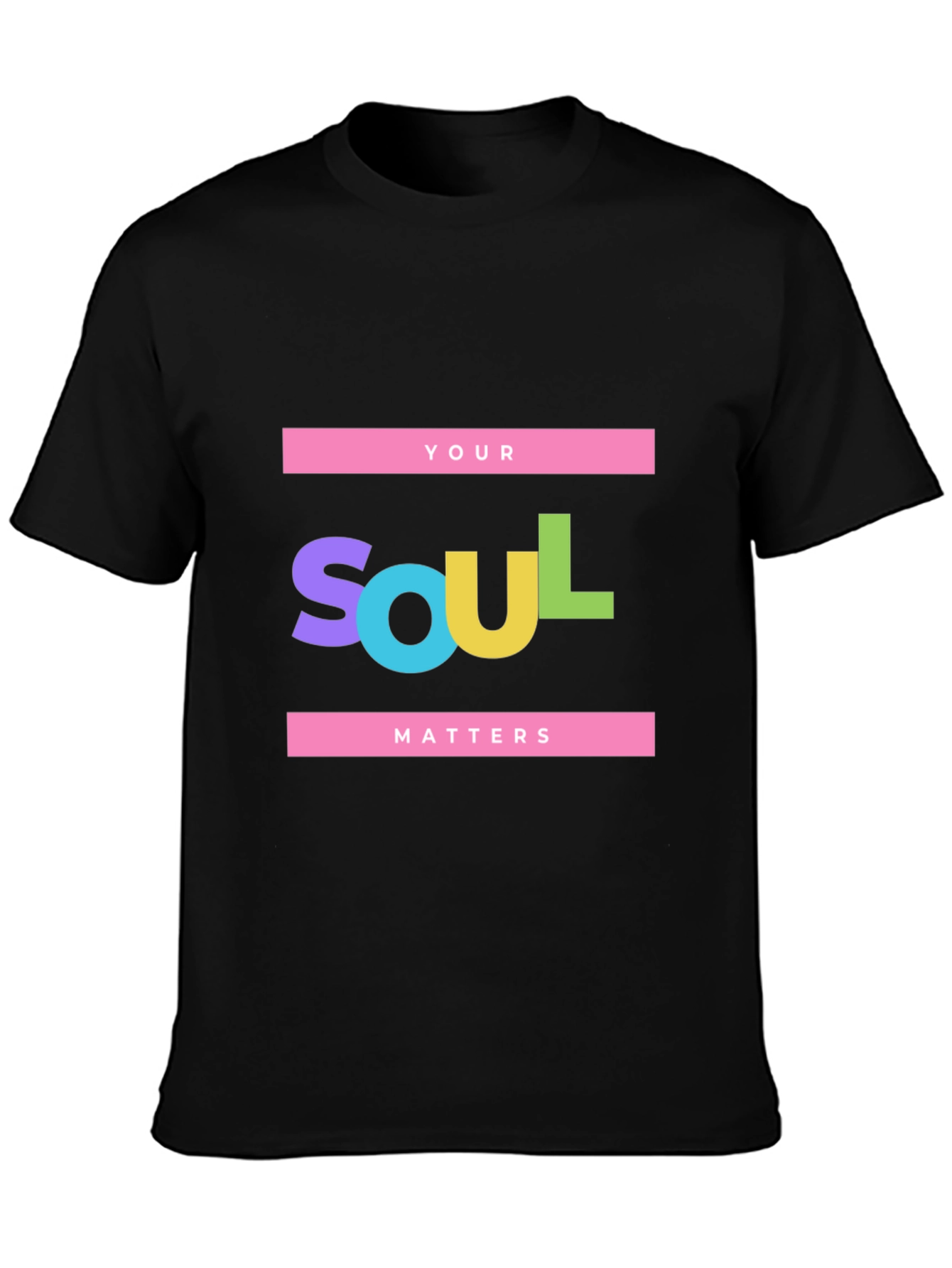 Your Soul Matters Black Graphic Tee