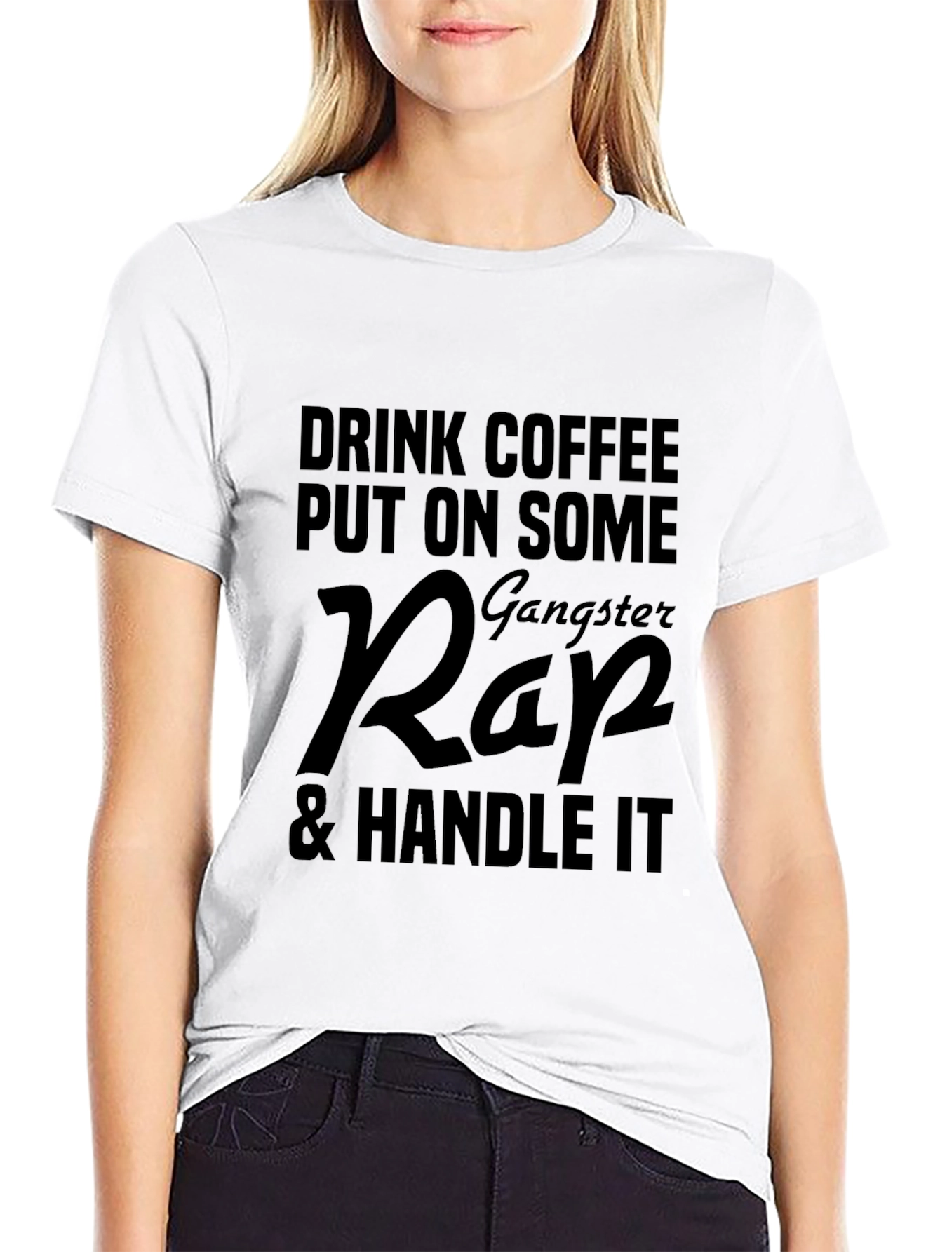Drink Coffee Gangster Rap T-Shirt