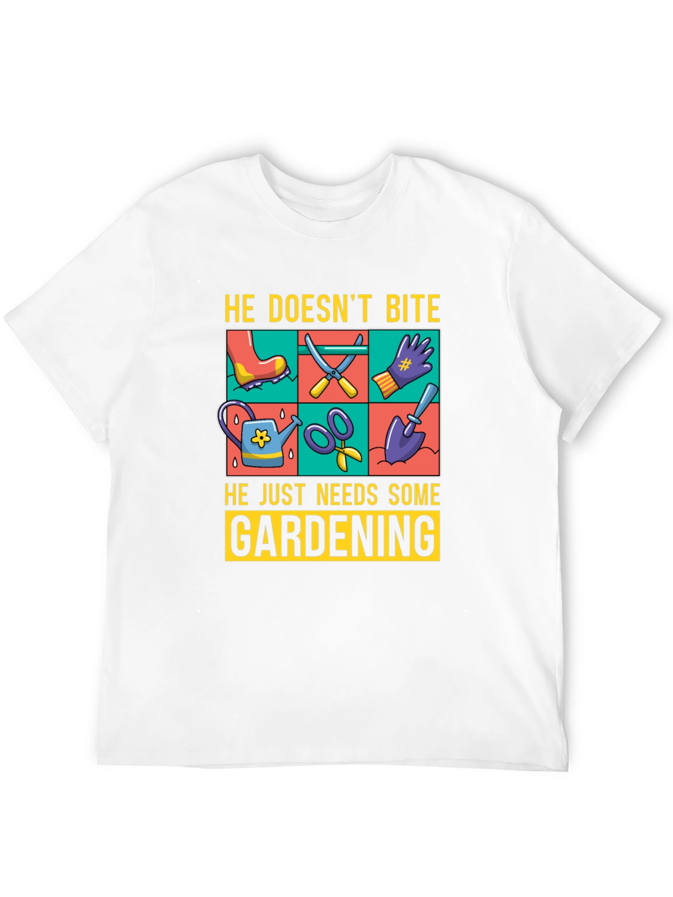 Gardening Tools Graphic T-Shirt