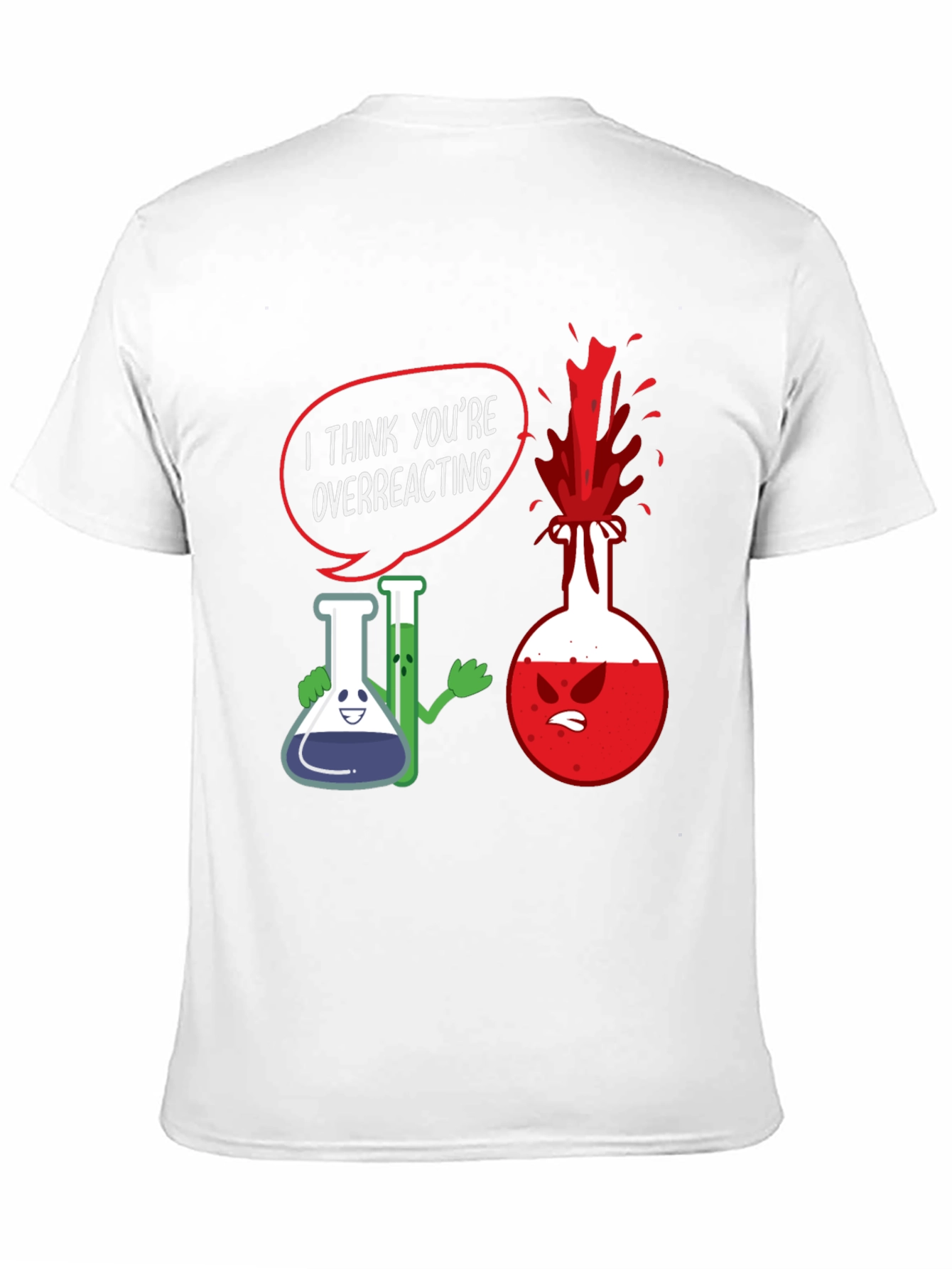 Funny Chemistry T-Shirt - Overreacting Science Tee