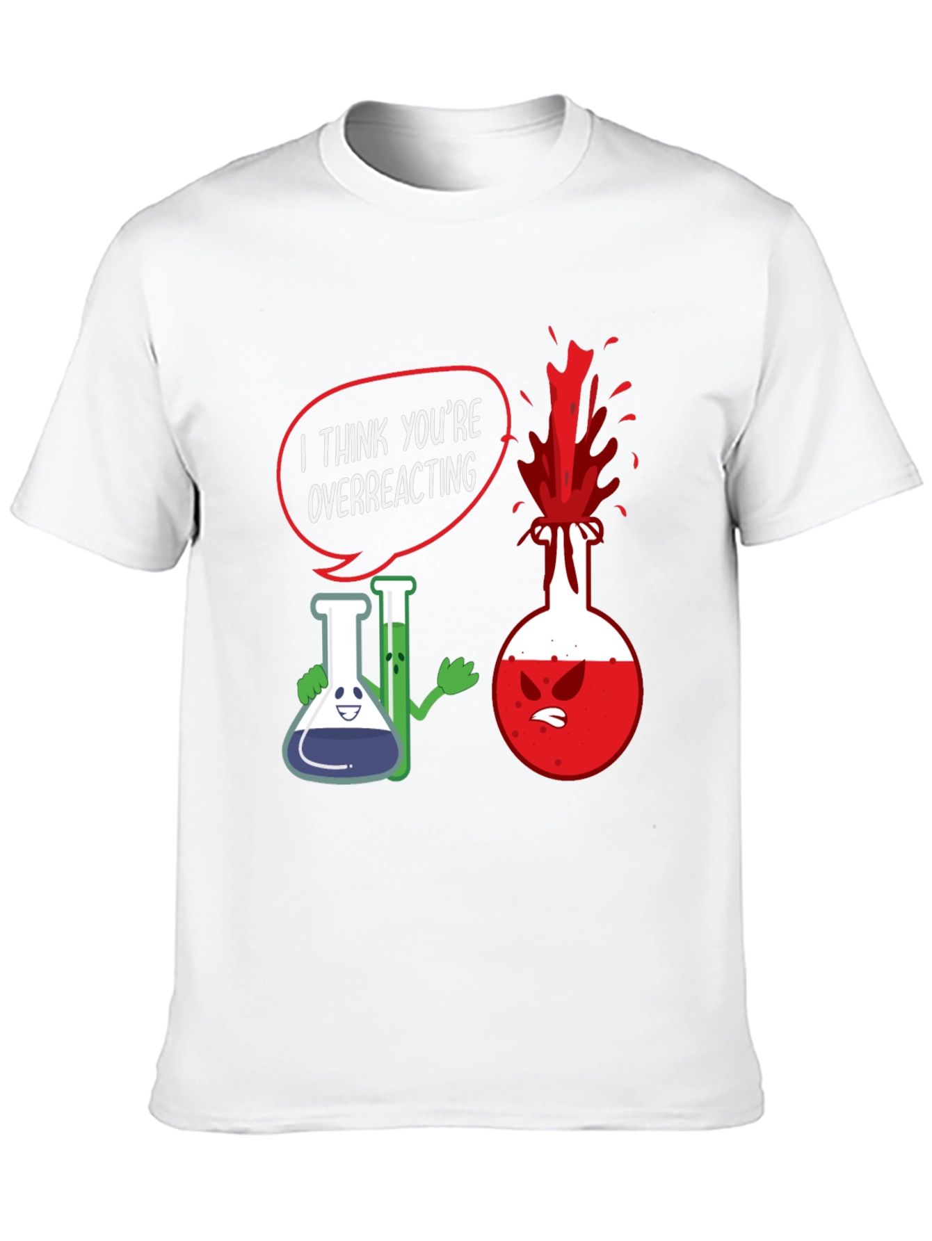 Funny Chemistry T-Shirt - Overreacting Science Tee