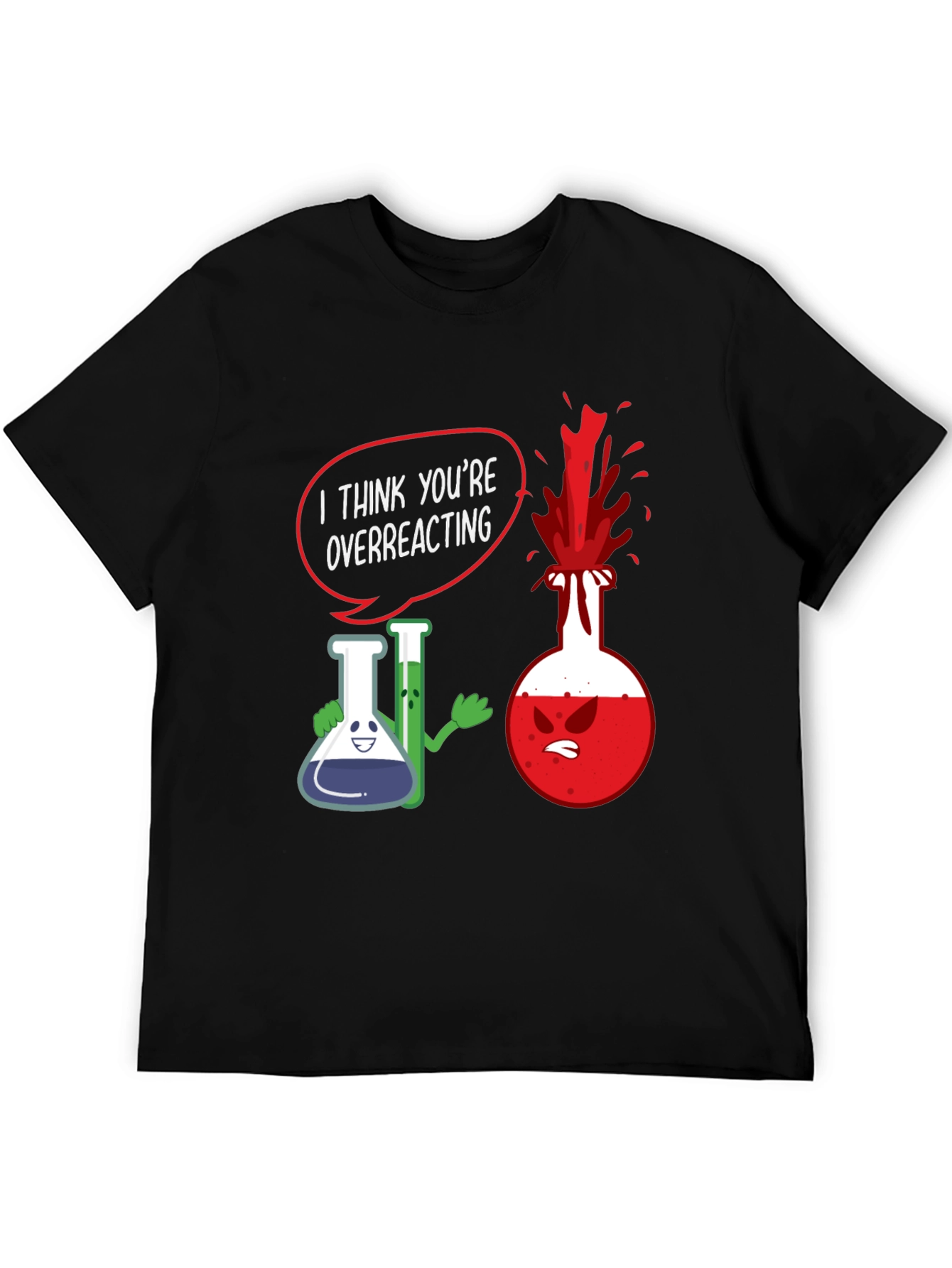 Funny Chemistry T-Shirt - Overreacting Science Tee