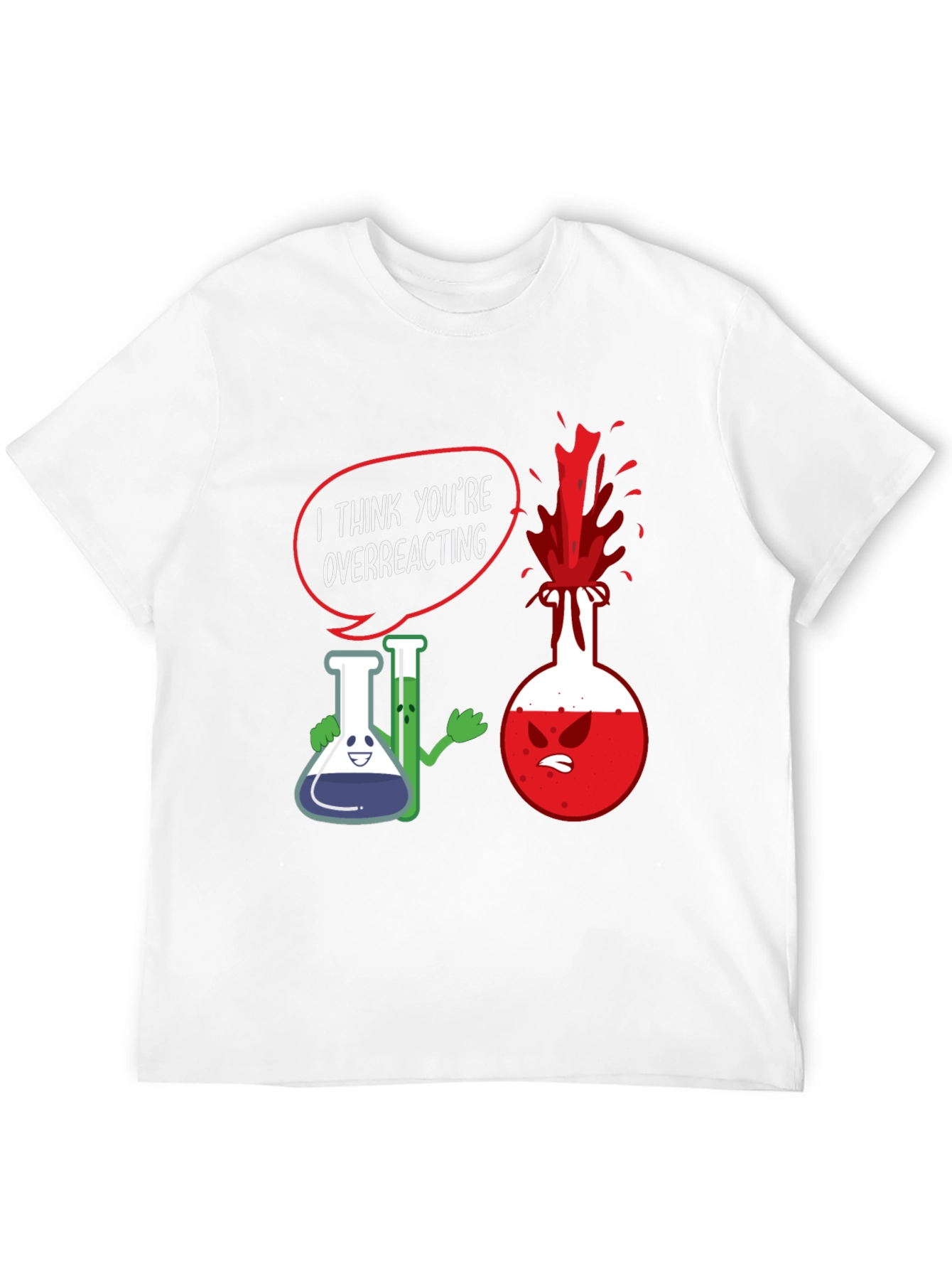 Funny Chemistry T-Shirt - Overreacting Science Tee