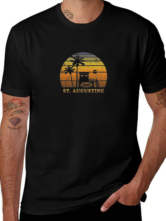St. Augustine Beach Sunset Graphic Tee