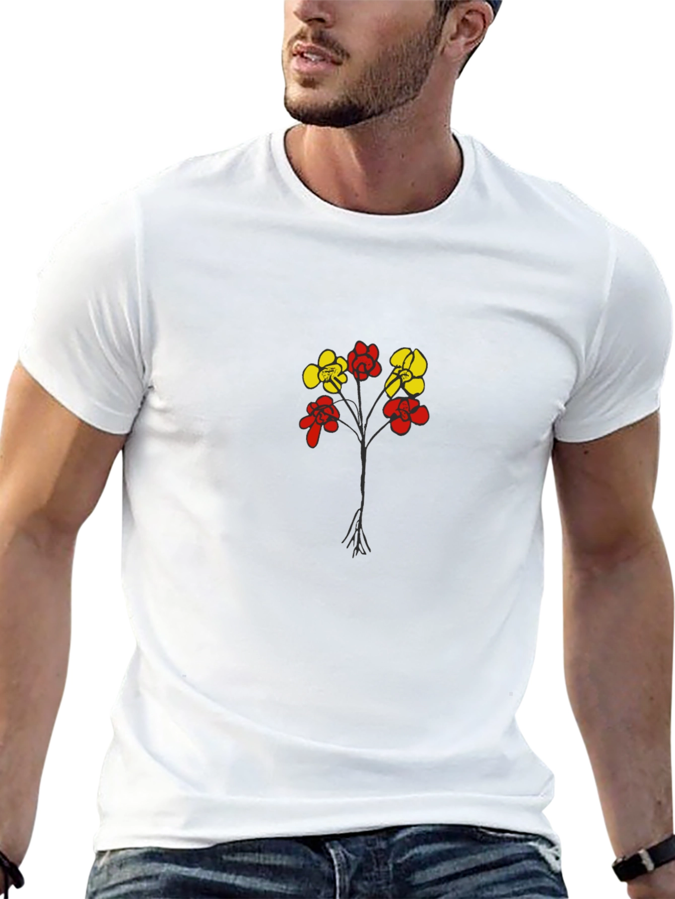 Floral Graphic Tee - Modern Casual Wear