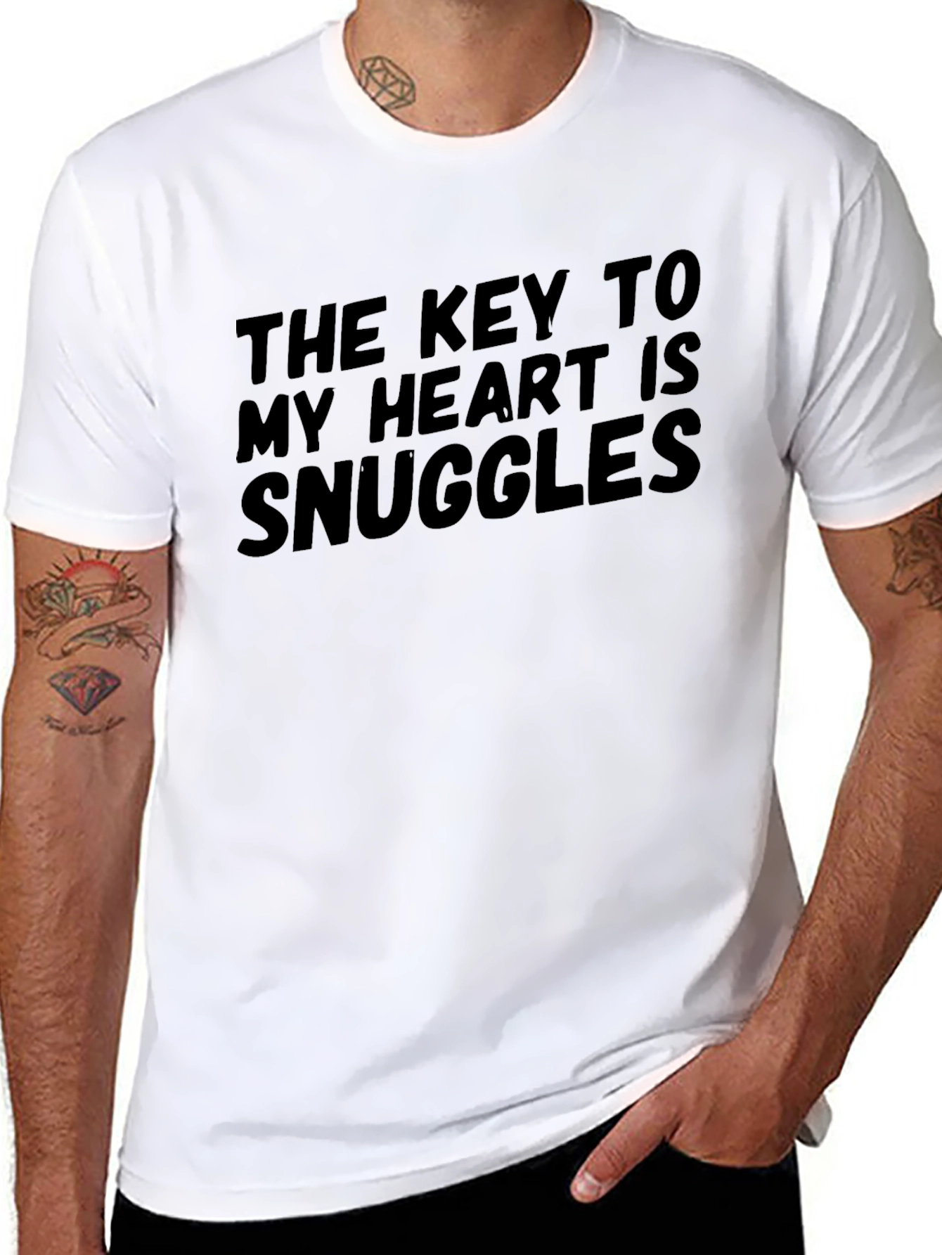 Snuggles Graphic Tee - Black