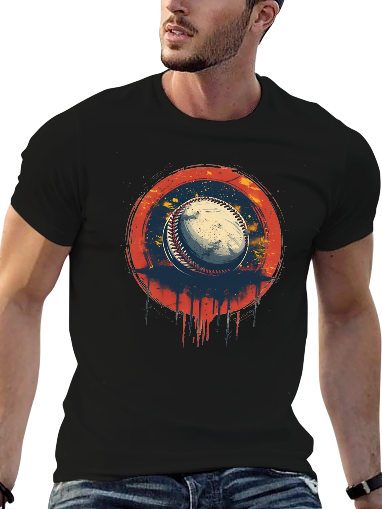Baseball Graphic Print Tee