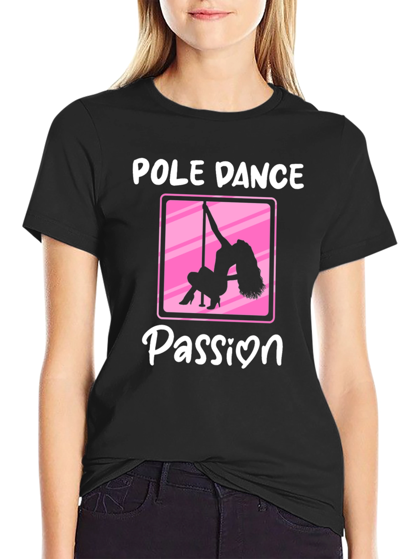Pole Dance Passion Black T-Shirt