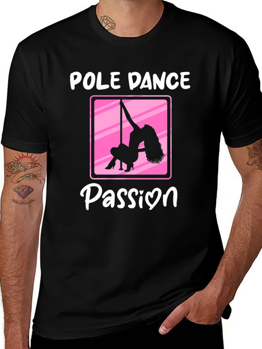 Pole Dance Passion Black T-Shirt