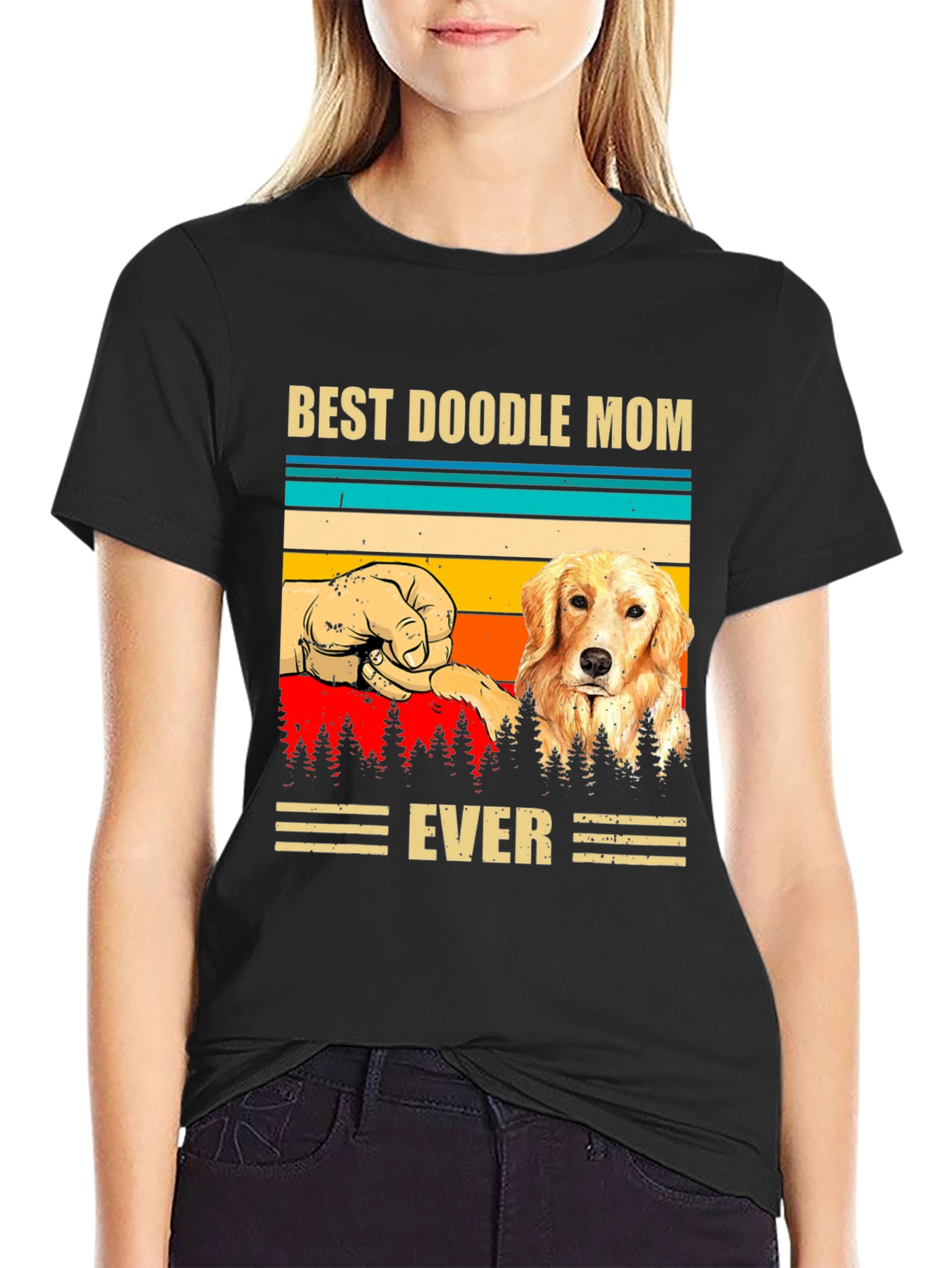 Best Doodle Mom Ever Graphic T-Shirt