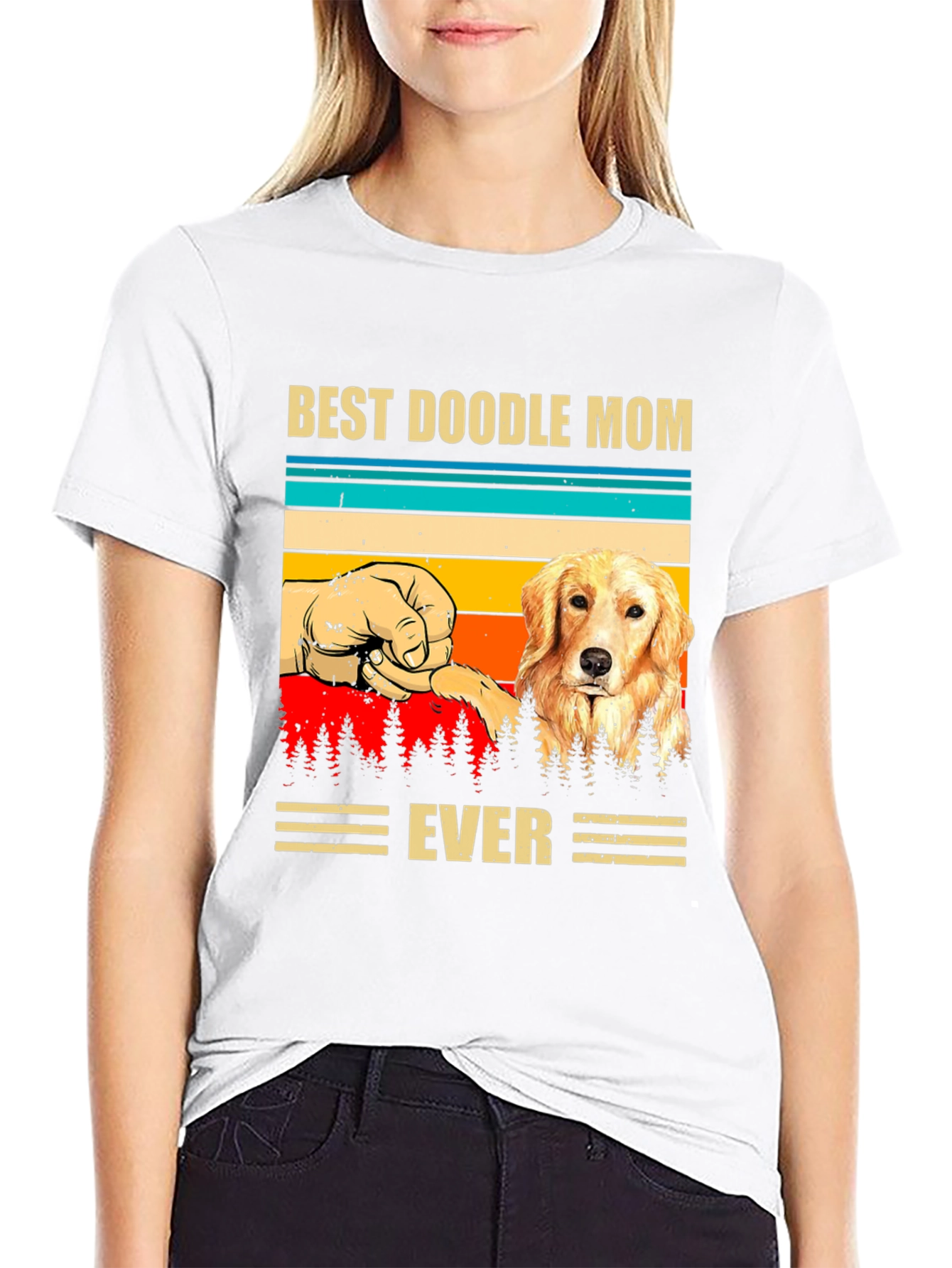 Best Doodle Mom Ever Graphic T-Shirt