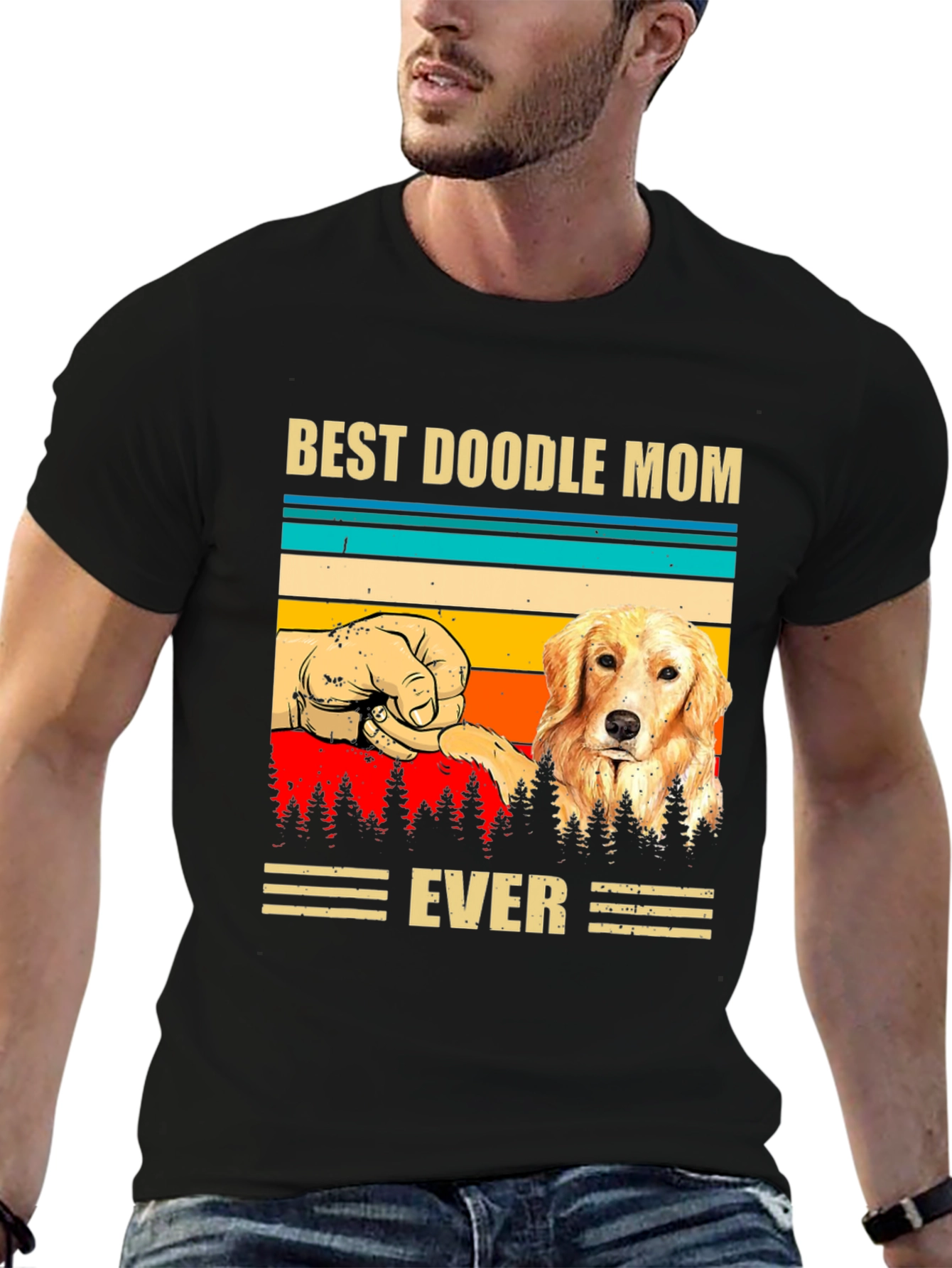 Best Doodle Mom Ever Graphic T-Shirt