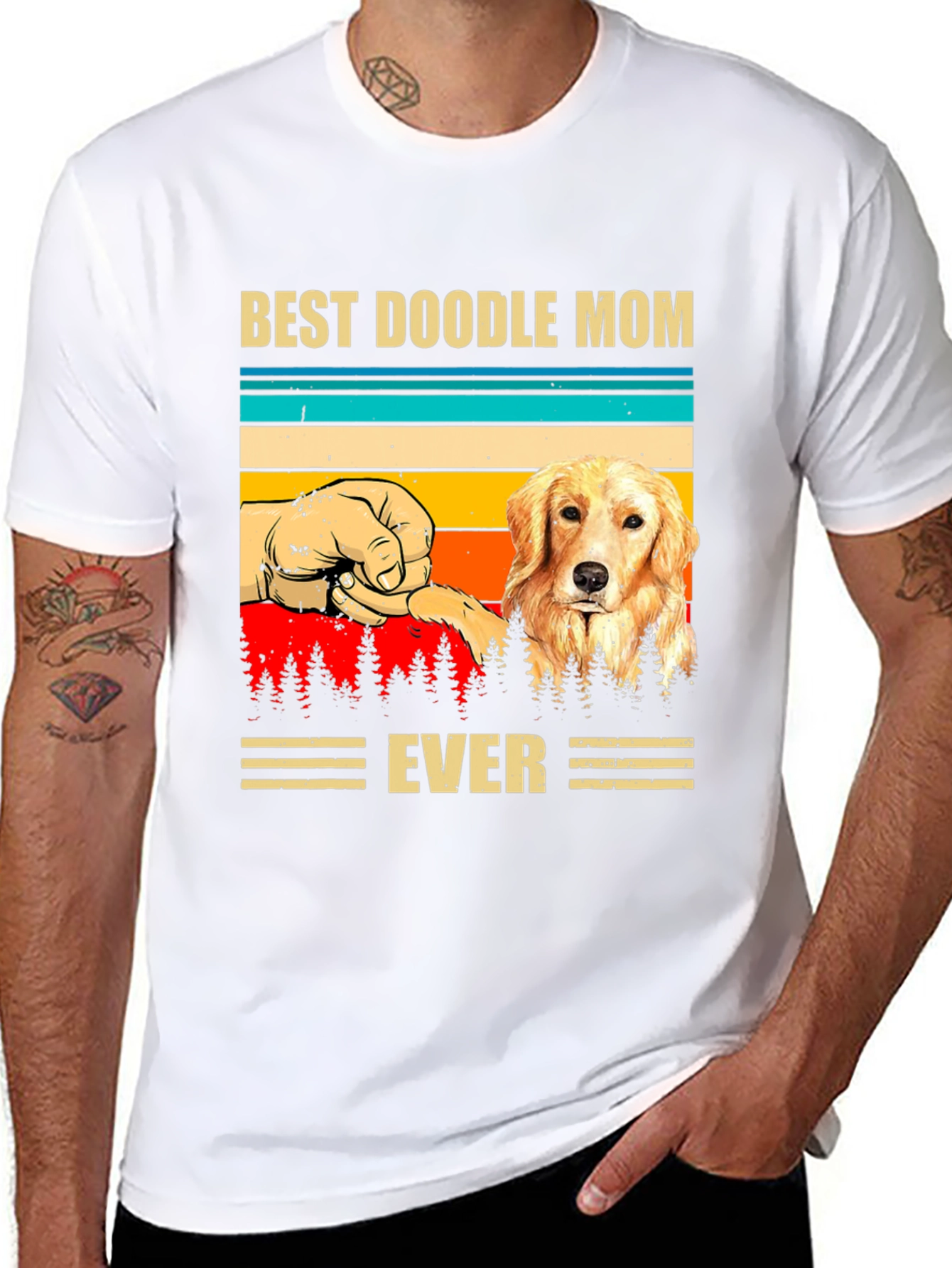 Best Doodle Mom Ever Graphic T-Shirt