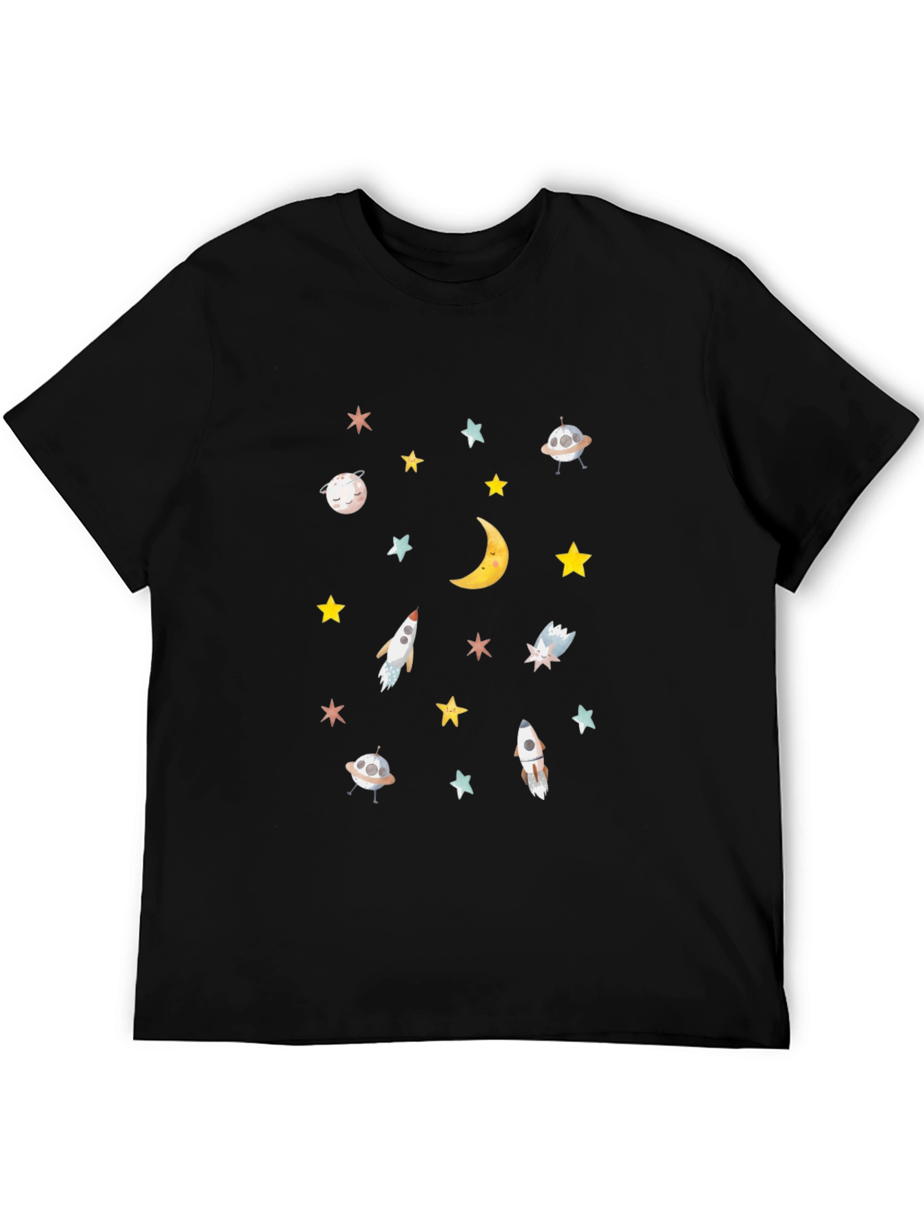 Cosmic Dreams T-Shirt | Space Pattern Tee