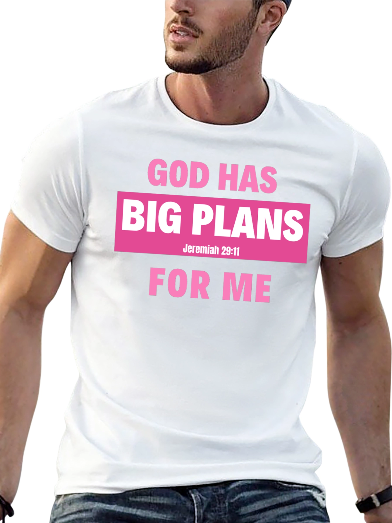 God Has Big Plans for Me Black T-Shirt