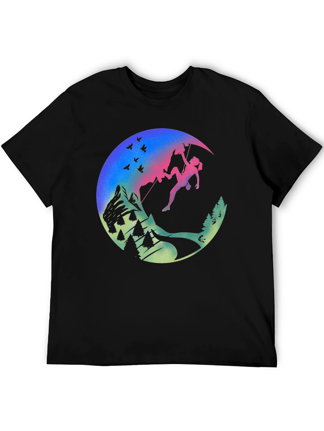 Climbing Adventure Graphic Tee - Black