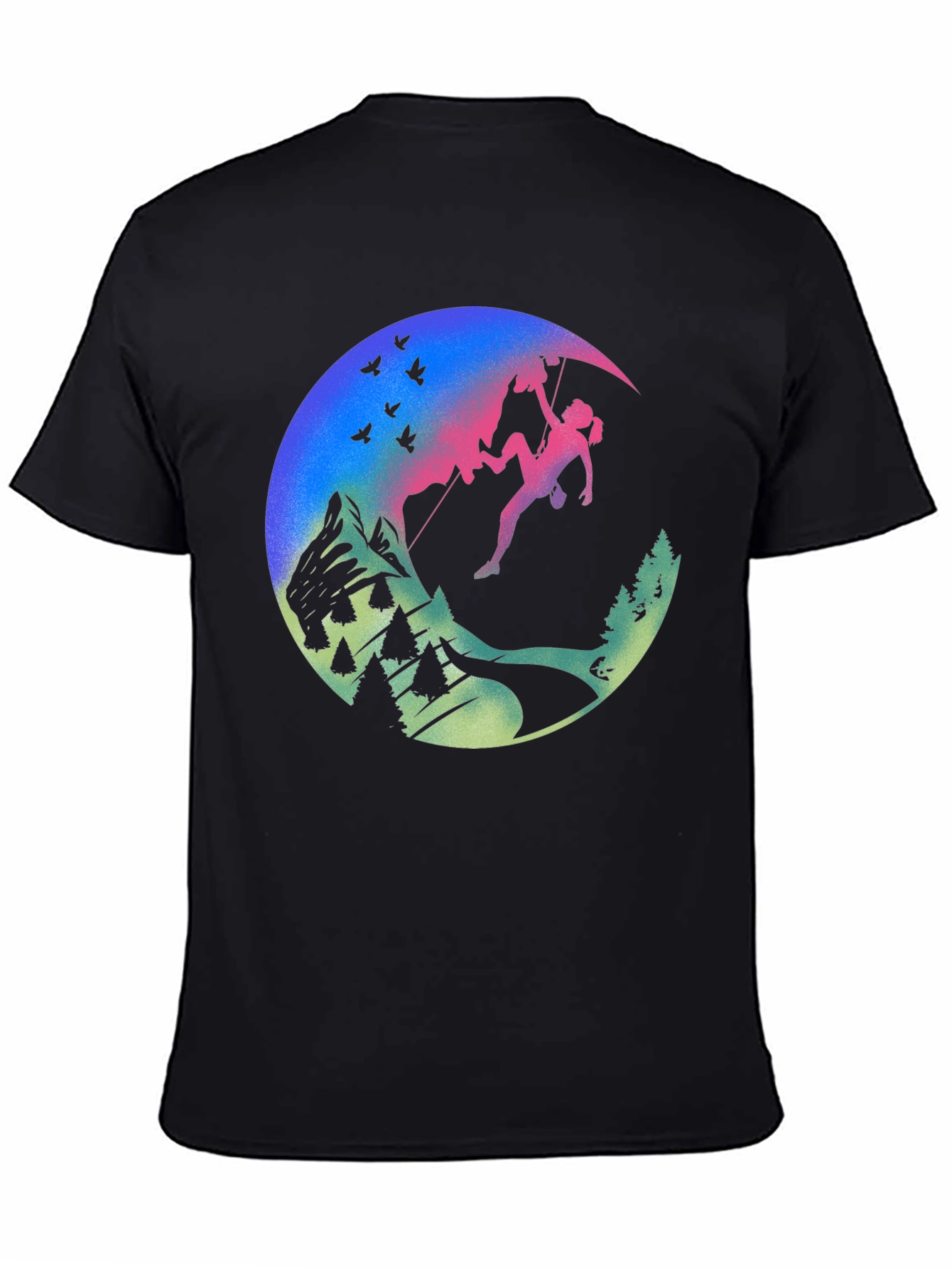 Climbing Adventure Graphic Tee - Black