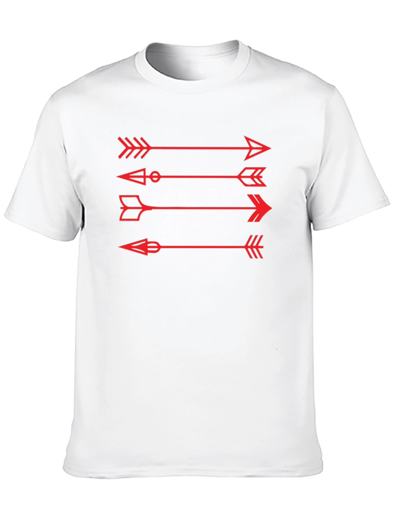 Arrows Graphic Tee - Black Cotton Casual Shirt