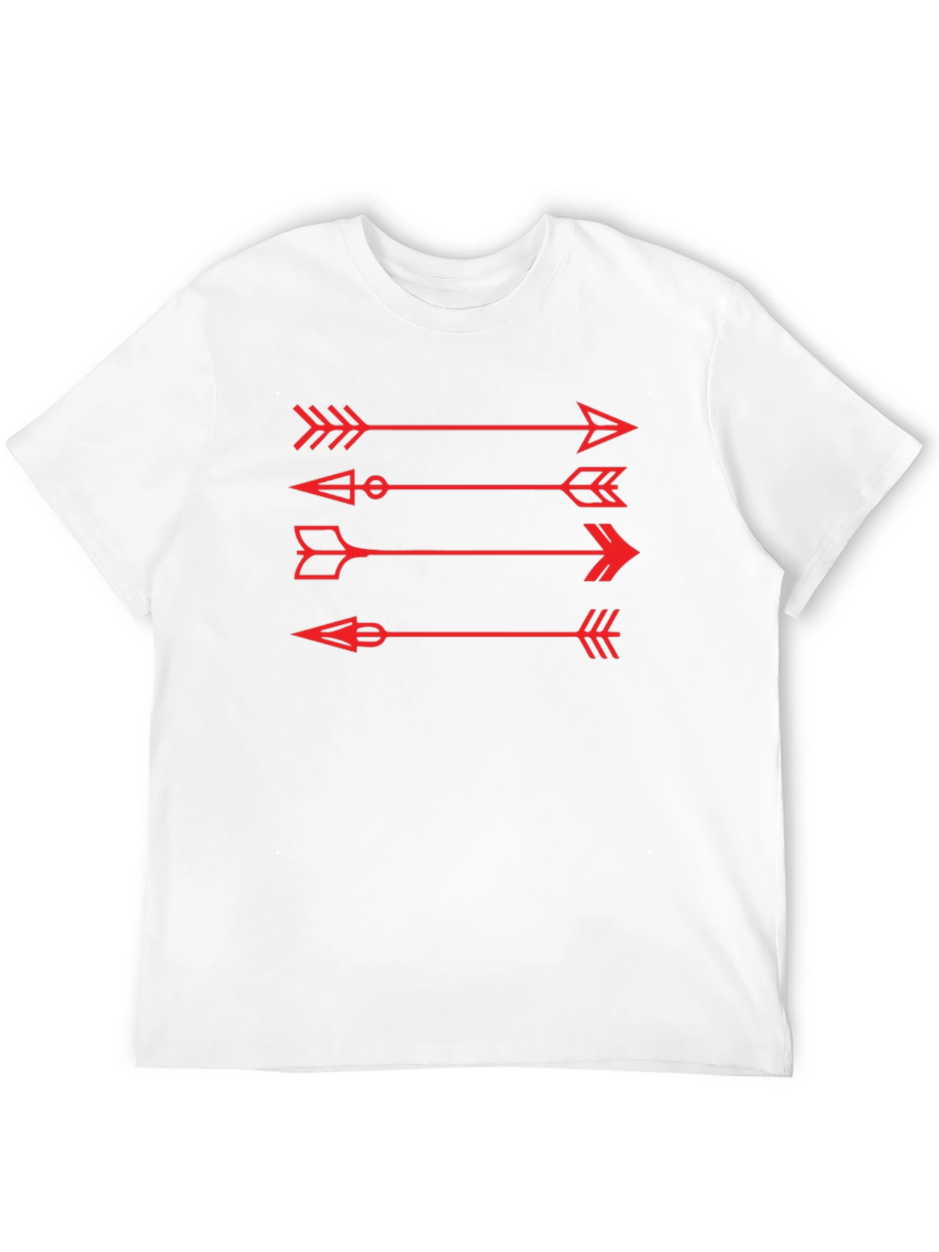 Arrows Graphic Tee - Black Cotton Casual Shirt
