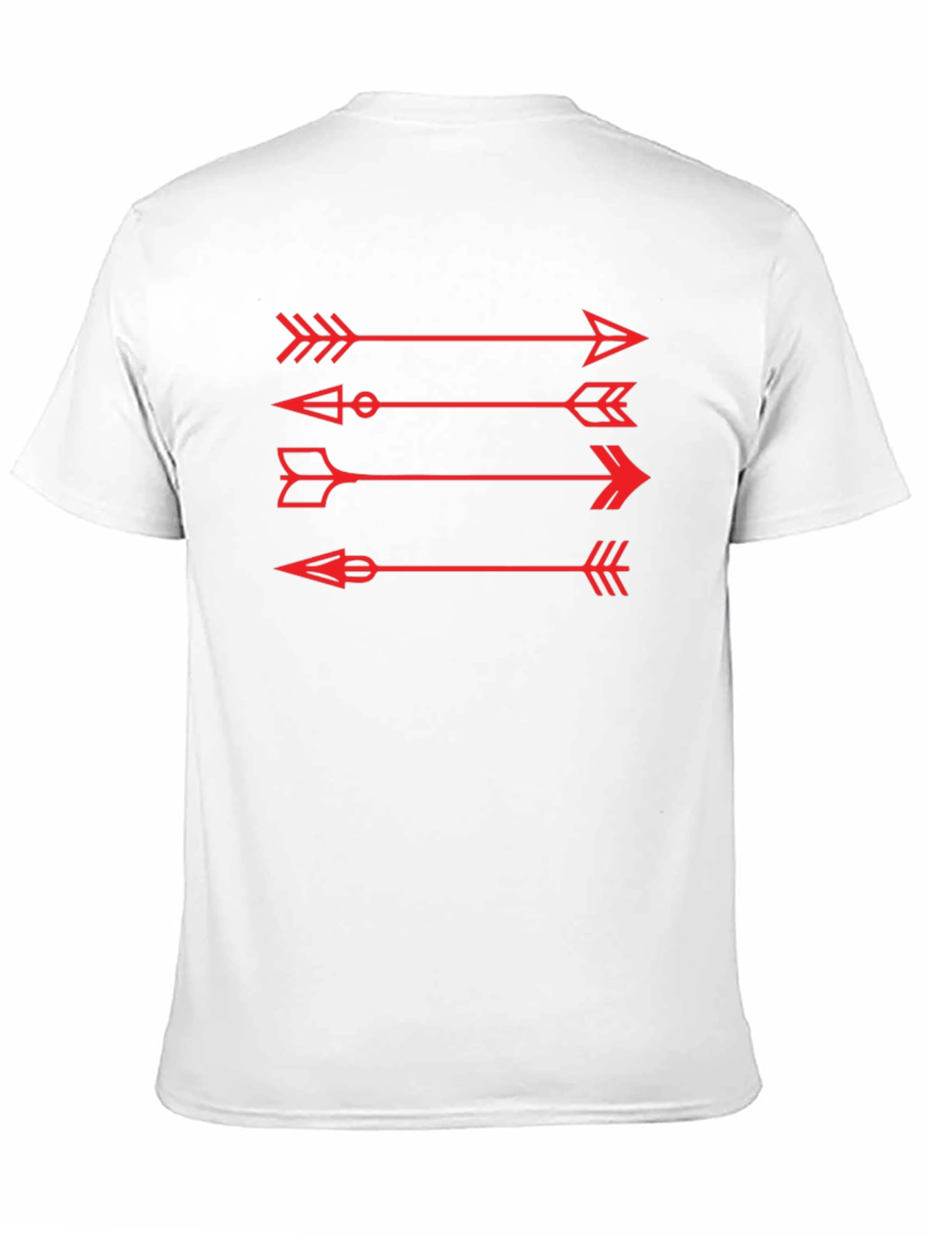 Arrows Graphic Tee - Black Cotton Casual Shirt