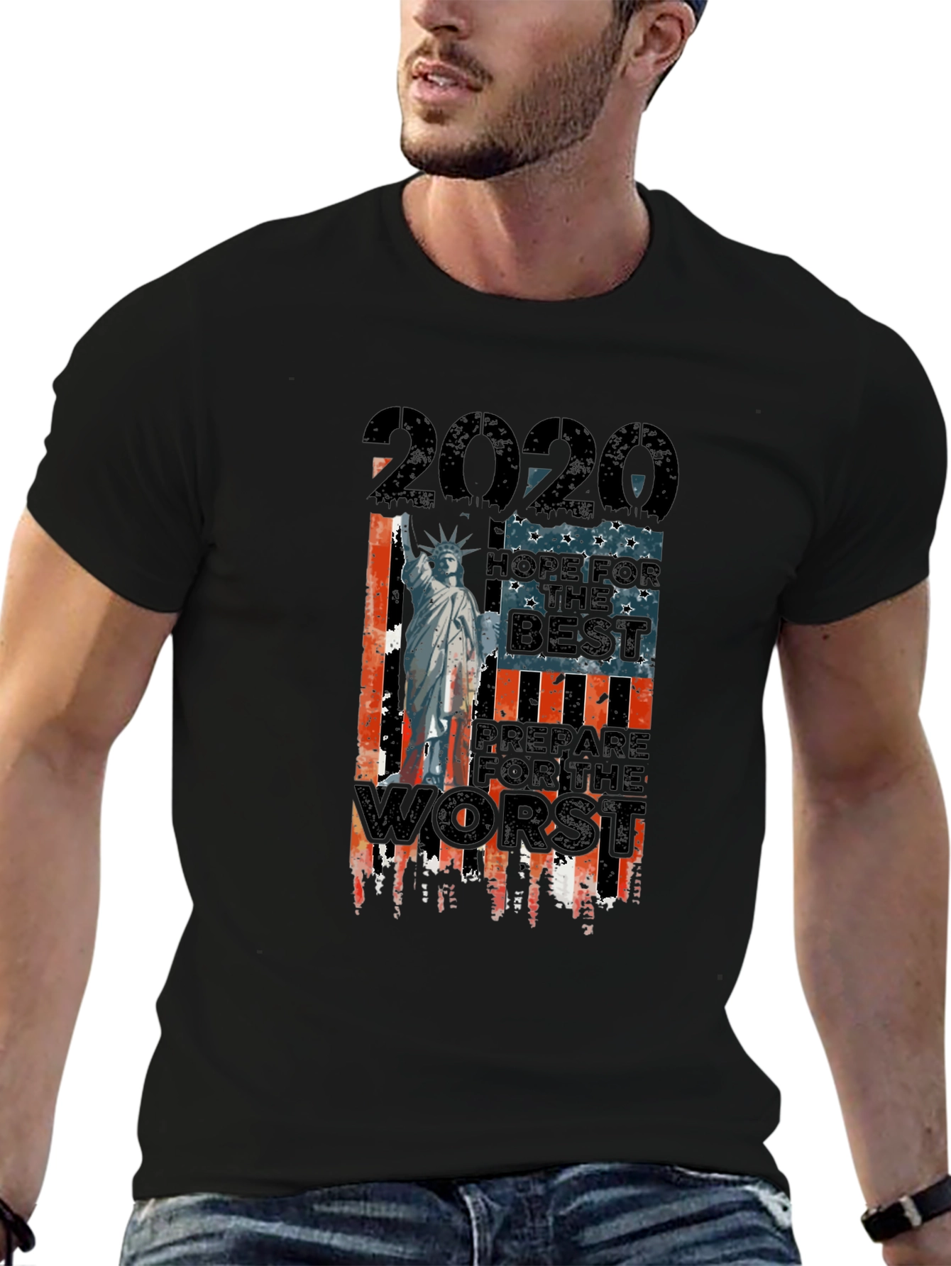 2020 Hope for the Best Graphic T-Shirt
