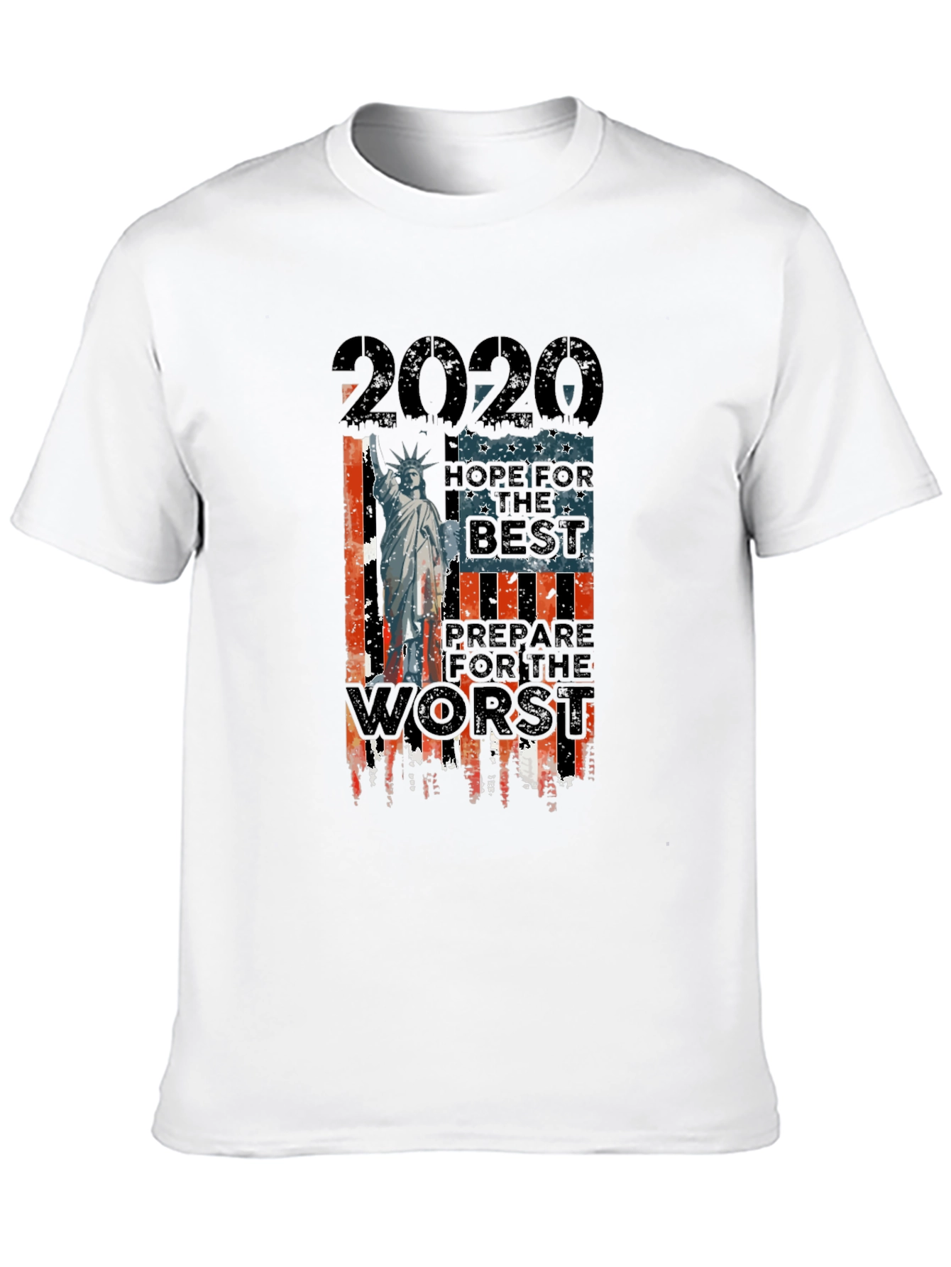 2020 Hope for the Best Graphic T-Shirt