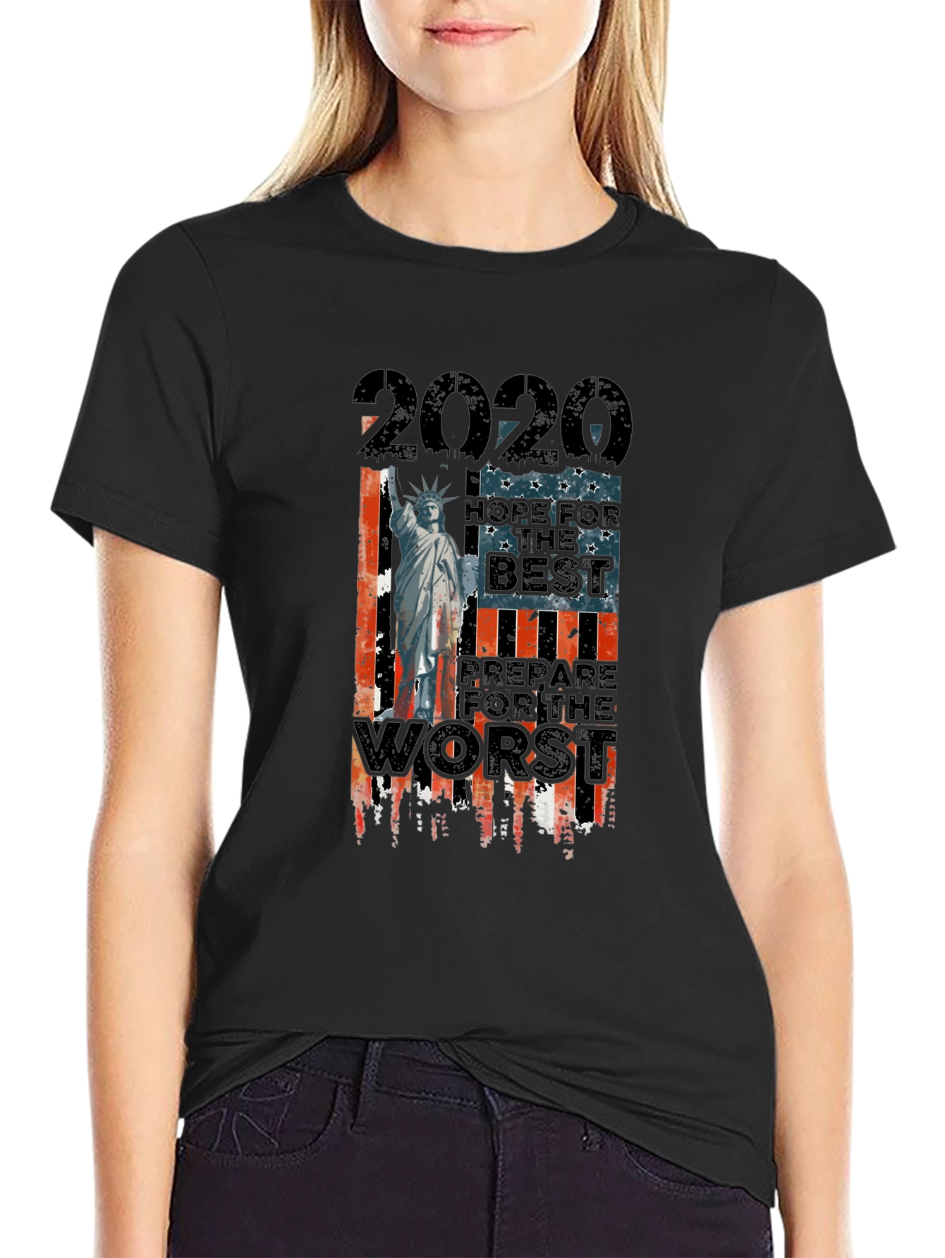 2020 Hope for the Best Graphic T-Shirt