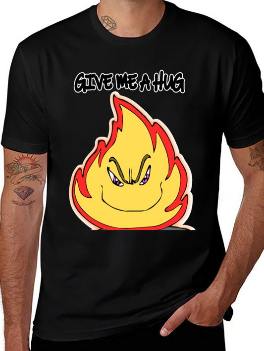 Give Me a Hug Flame Graphic T-Shirt