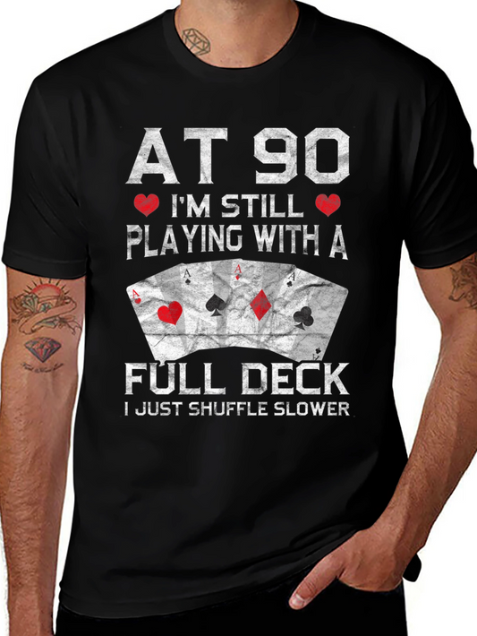 Funny 90th Birthday Poker T-Shirt