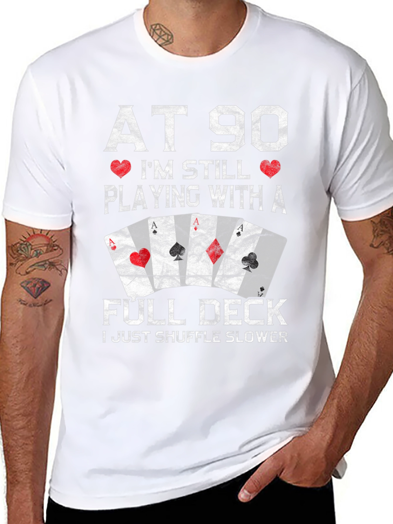 Funny 90th Birthday Poker T-Shirt