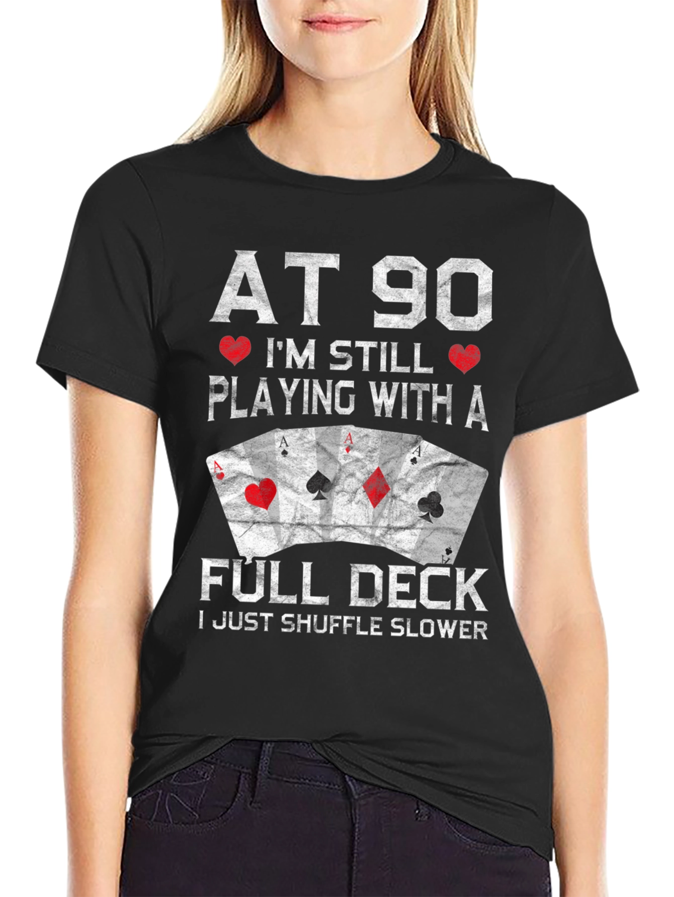Funny 90th Birthday Poker T-Shirt