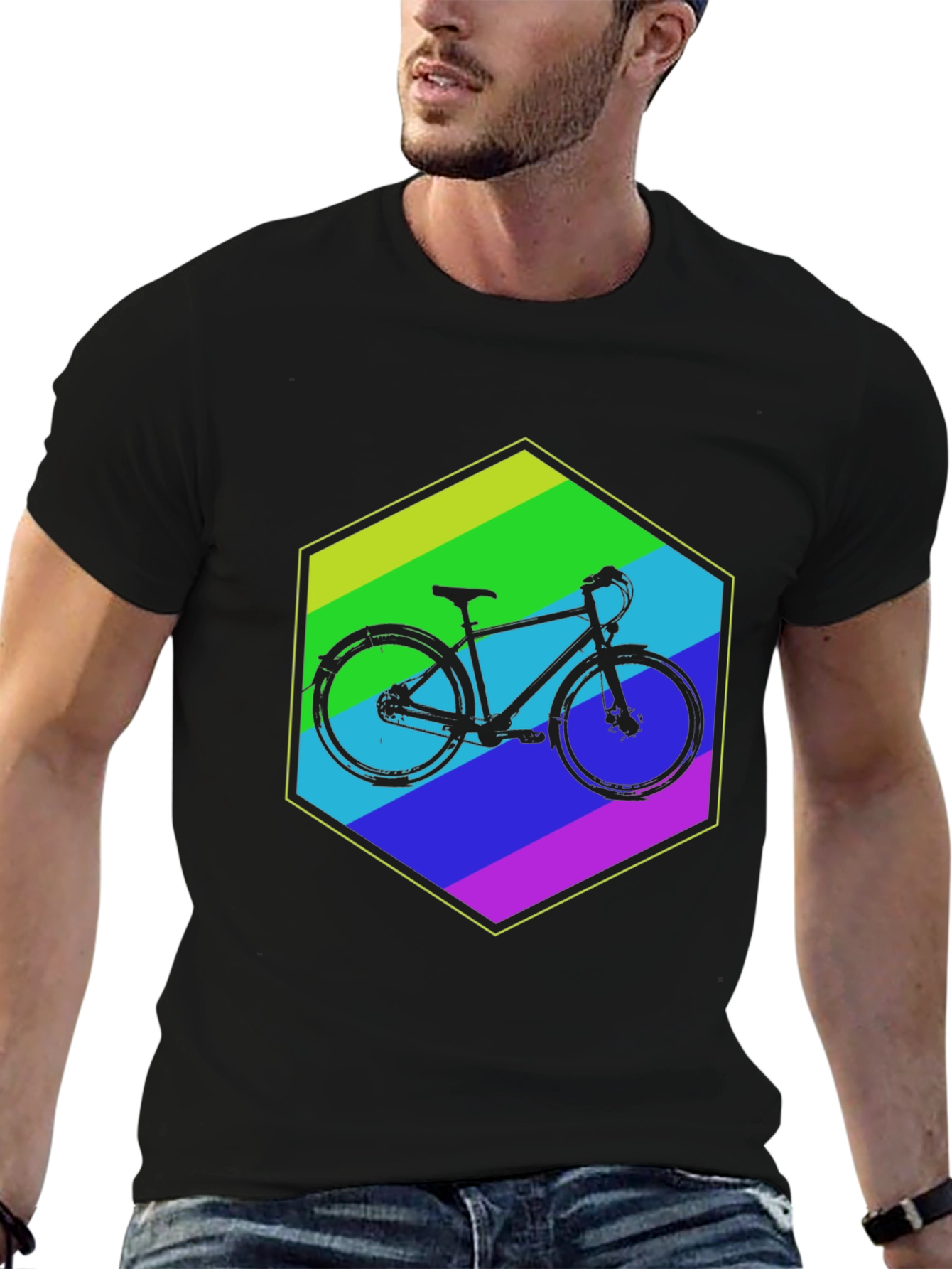 Bike Graphic Tee - Mens Black T-Shirt