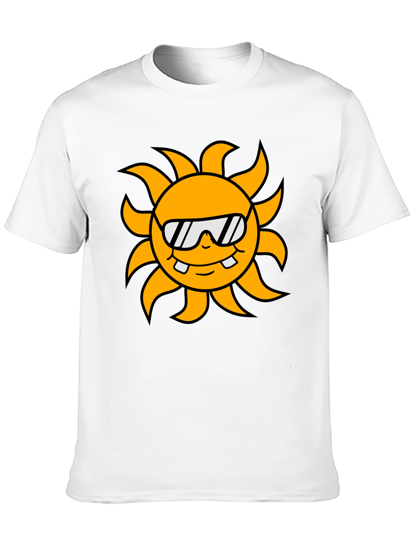 Cool Sun Graphic Black T-Shirt