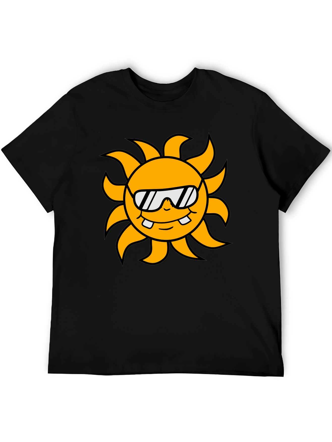 Cool Sun Graphic Black T-Shirt