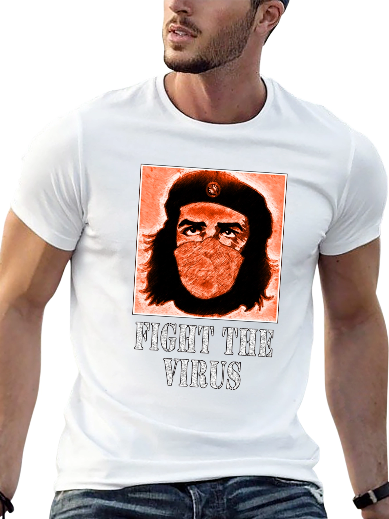 Fight the Virus T-Shirt: Guevara Masked