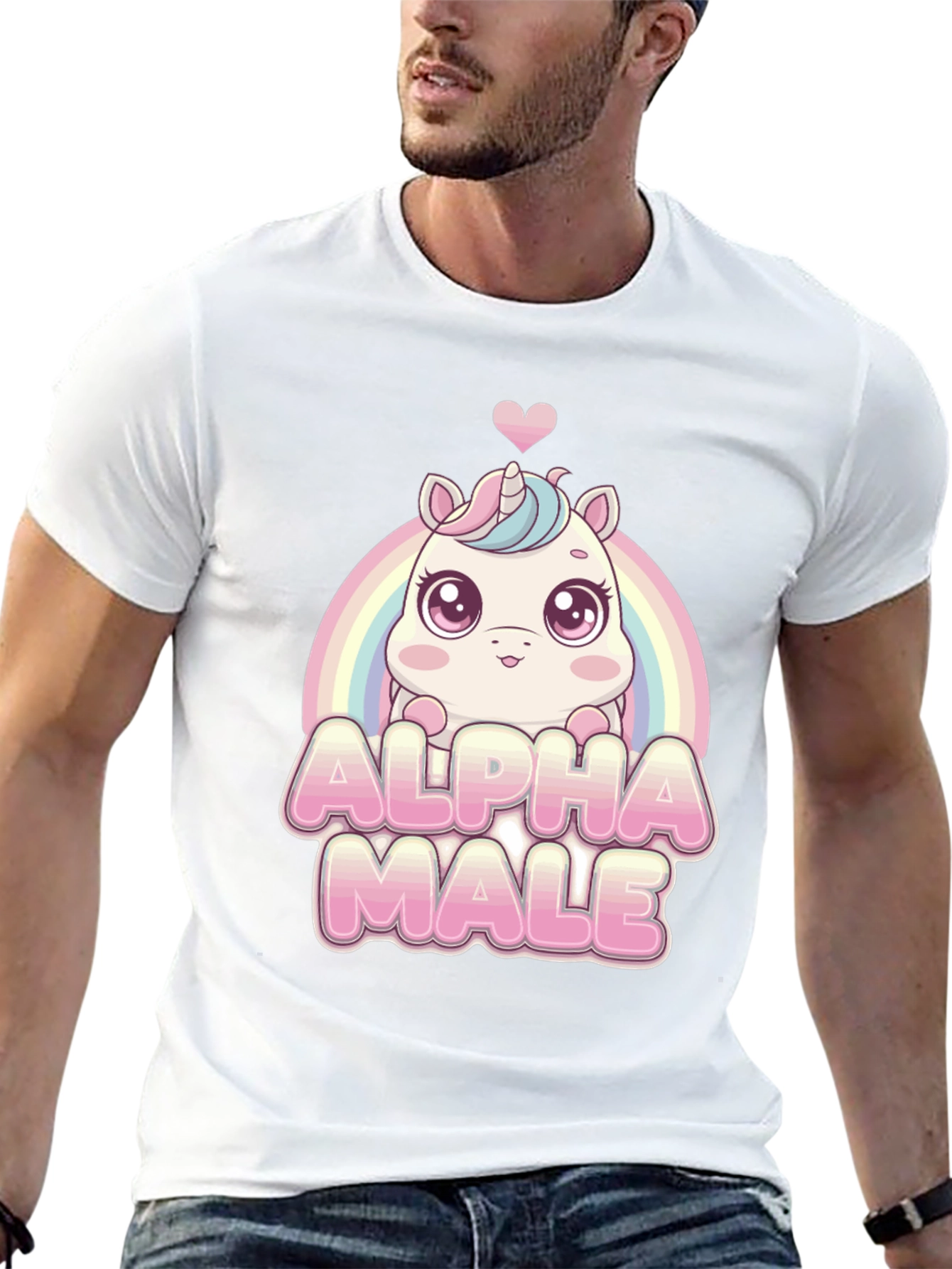 Alpha Male Unicorn Graphic T-Shirt