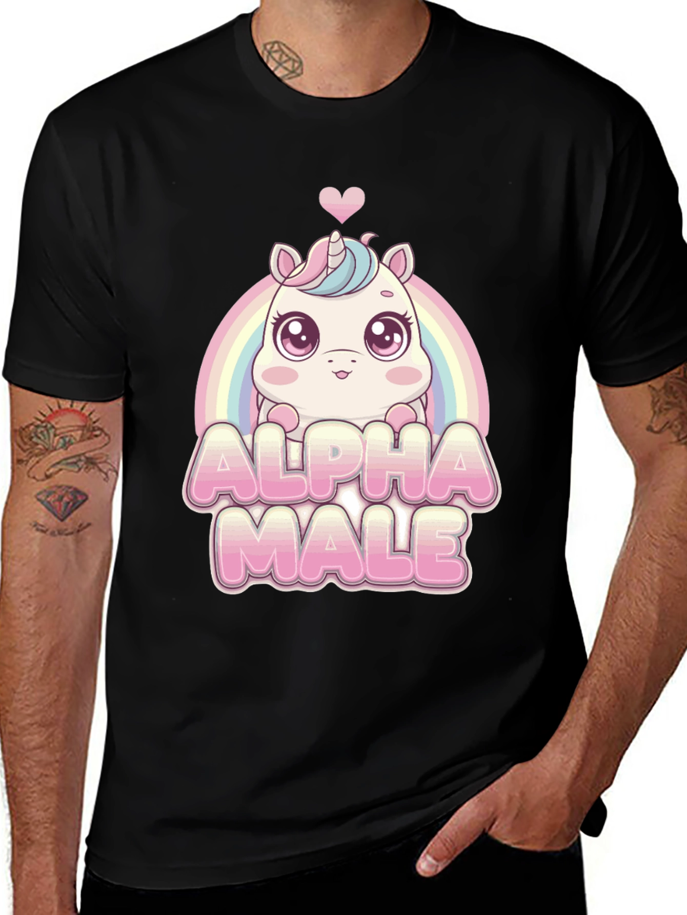 Alpha Male Unicorn Graphic T-Shirt