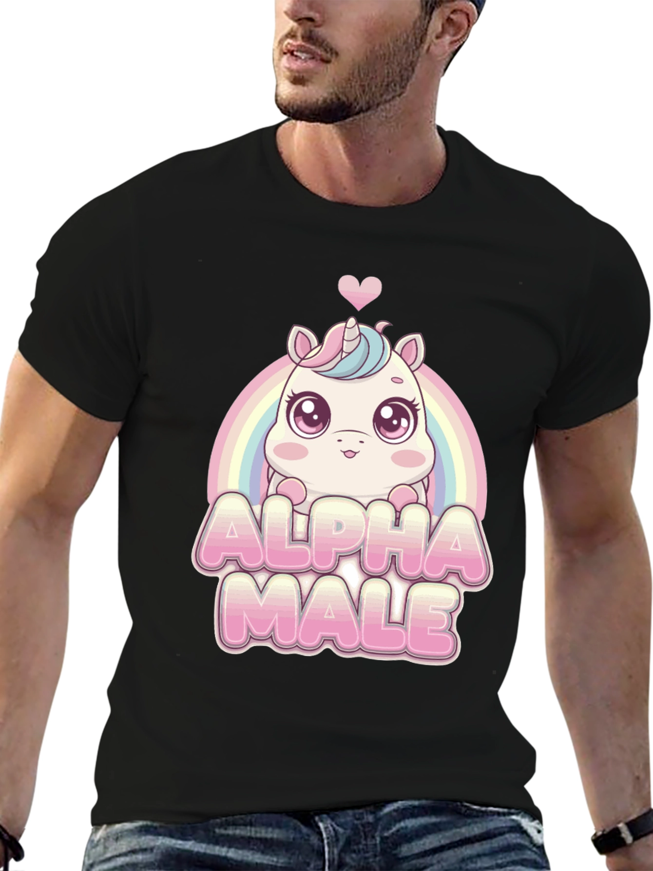 Alpha Male Unicorn Graphic T-Shirt