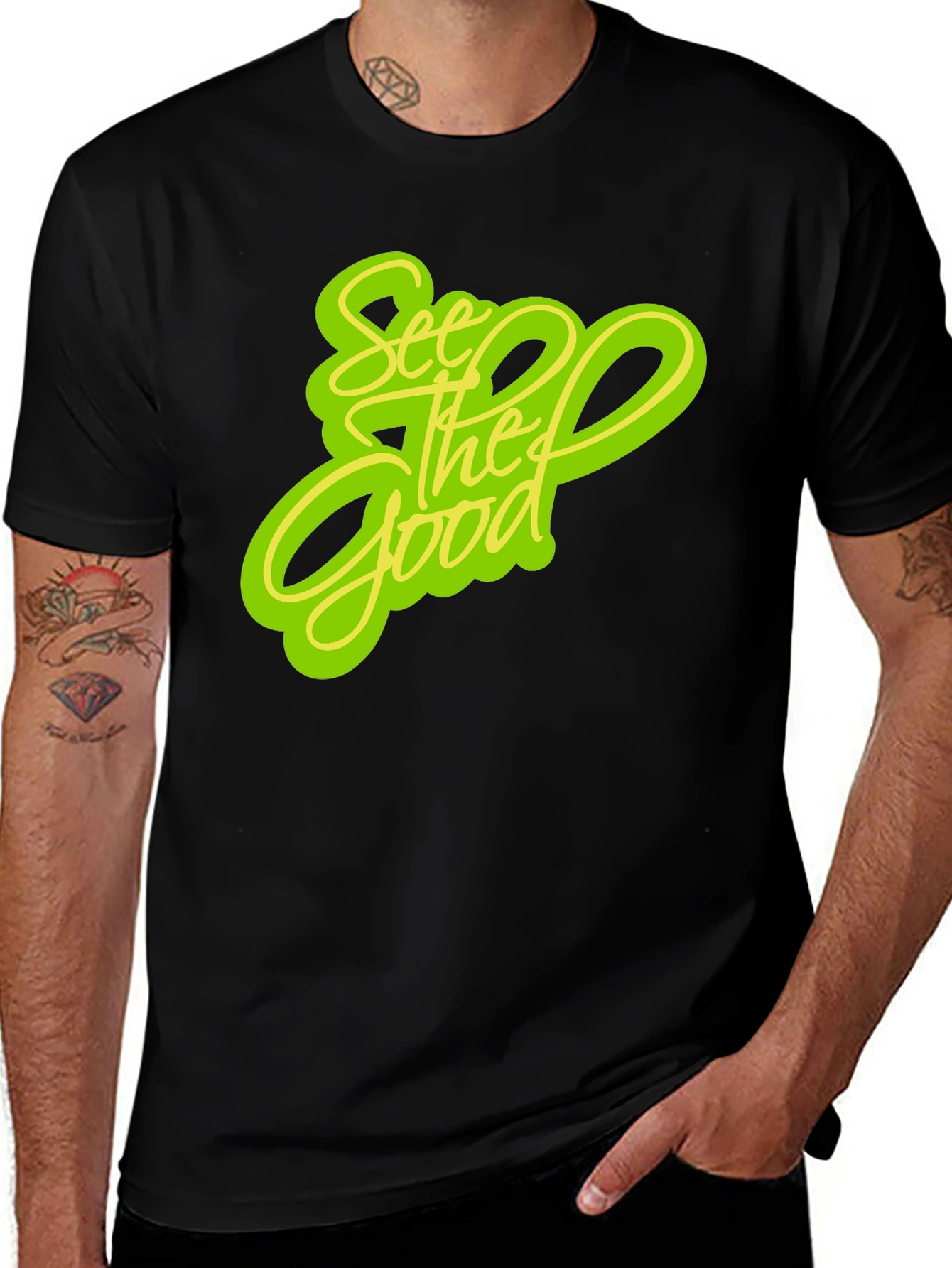 See the Good Graphic Black Tee